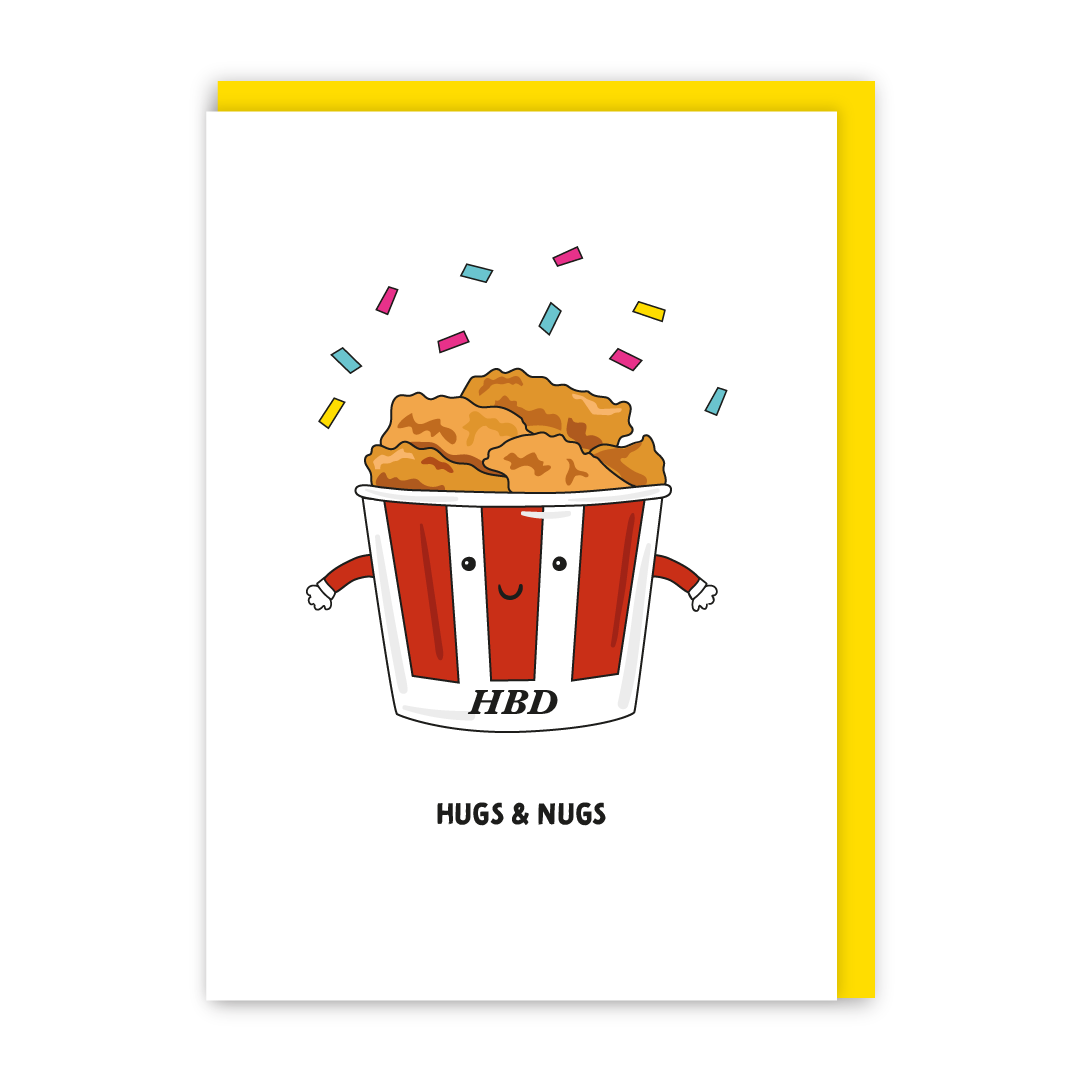 Hugs & Nugs Birthday Card