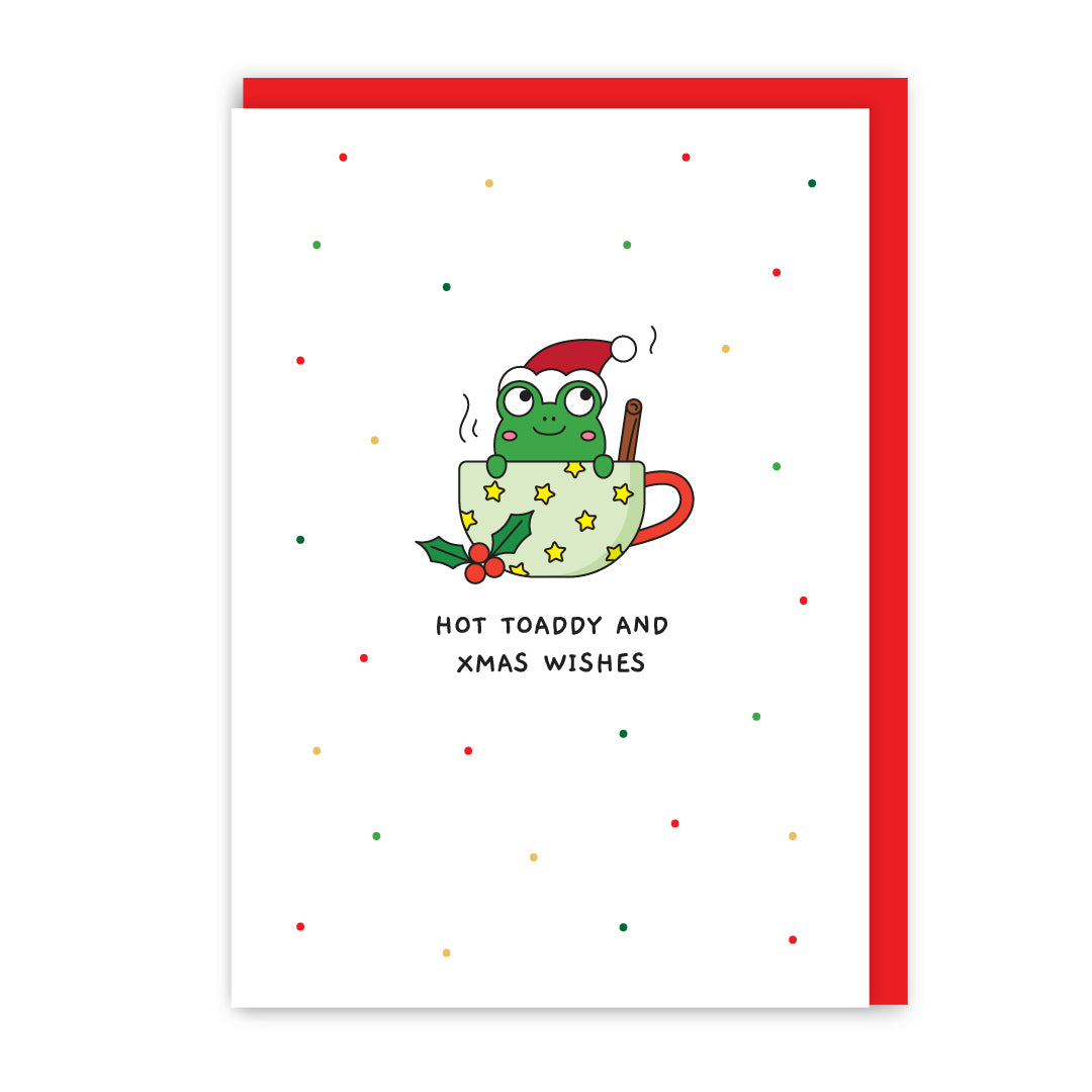 Hot Toady Tod the Frog Christmas Card