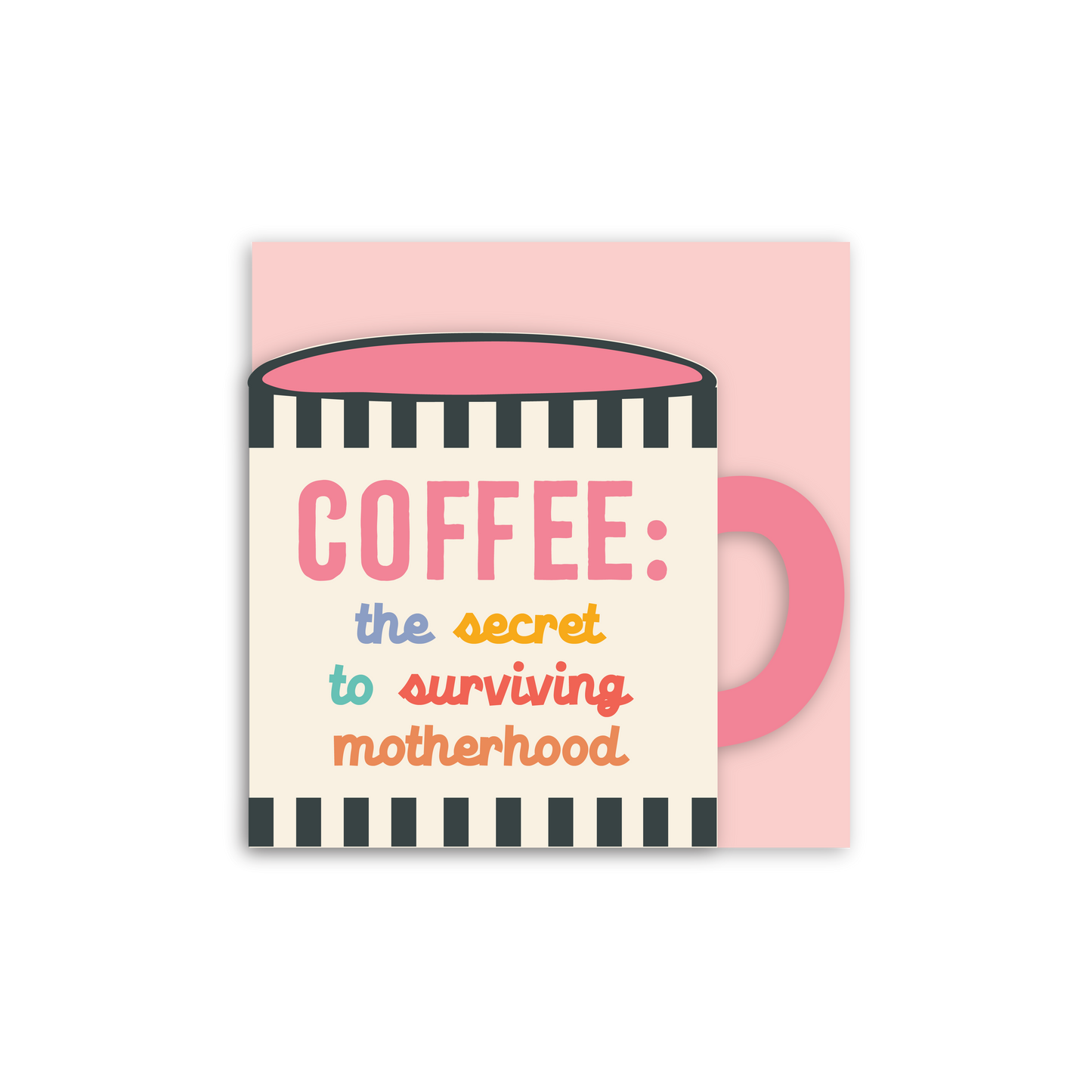 Mums Coffee Cup Shaped Card