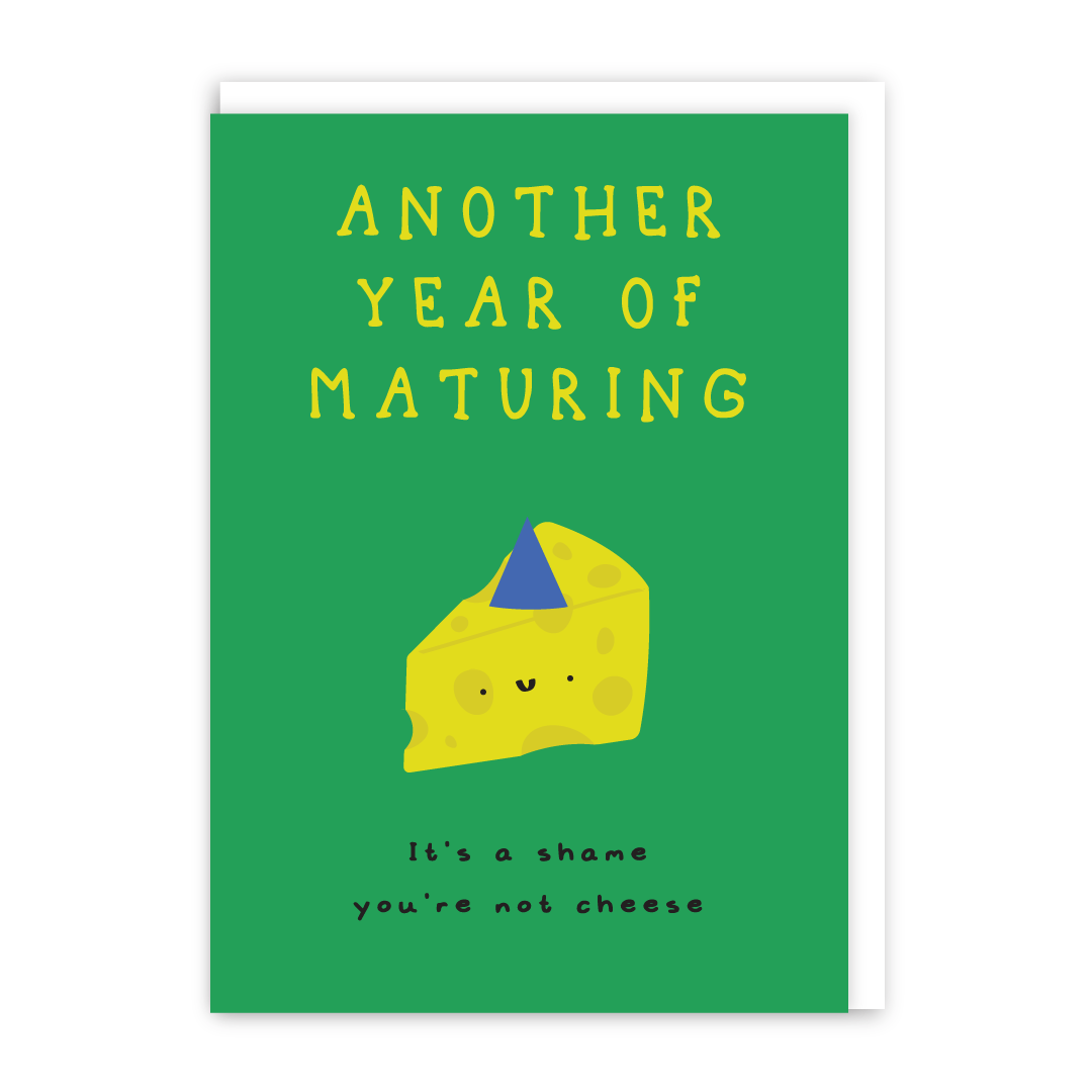 Mature Cheese Birthday Card