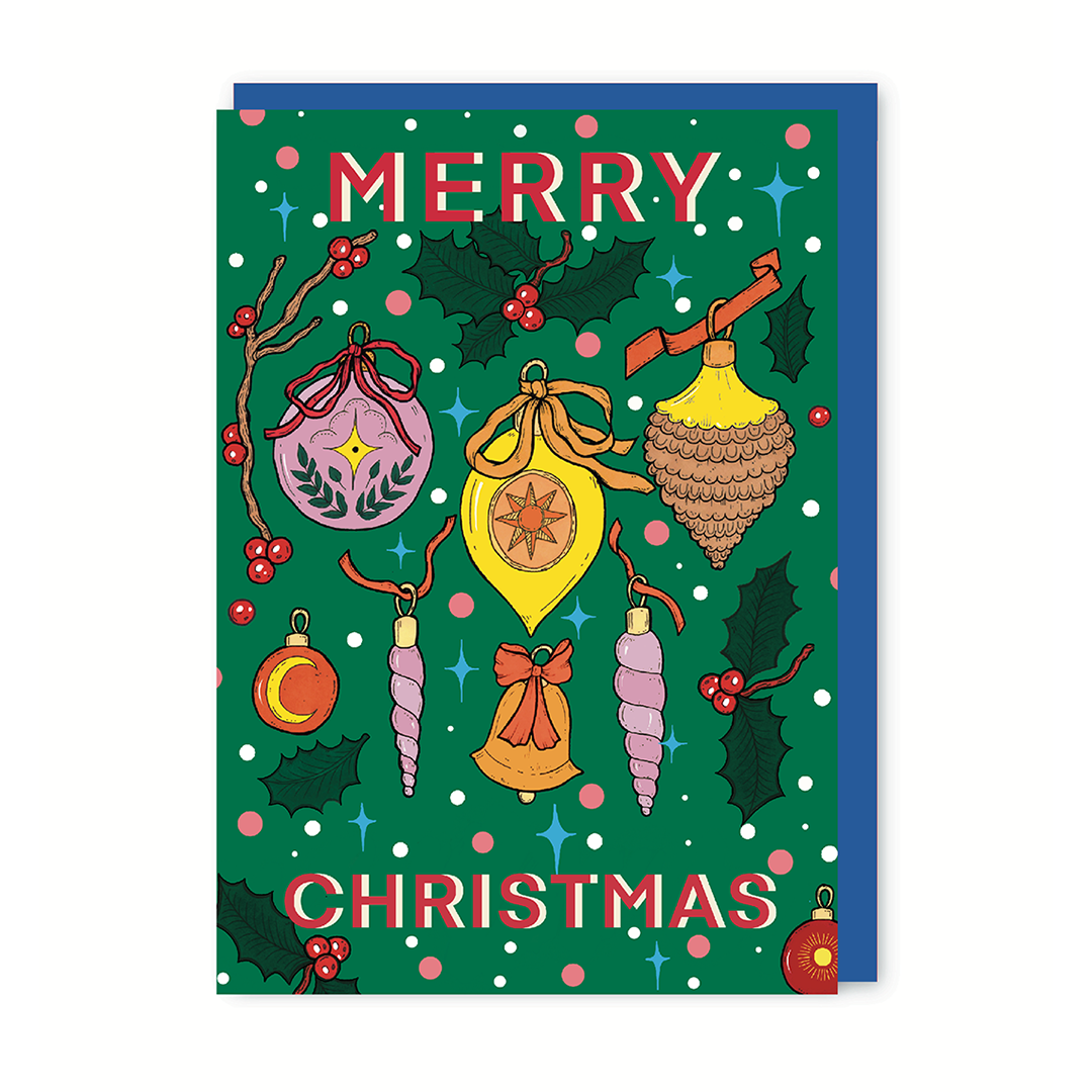 Baubles  Christmas Card-zoom-1