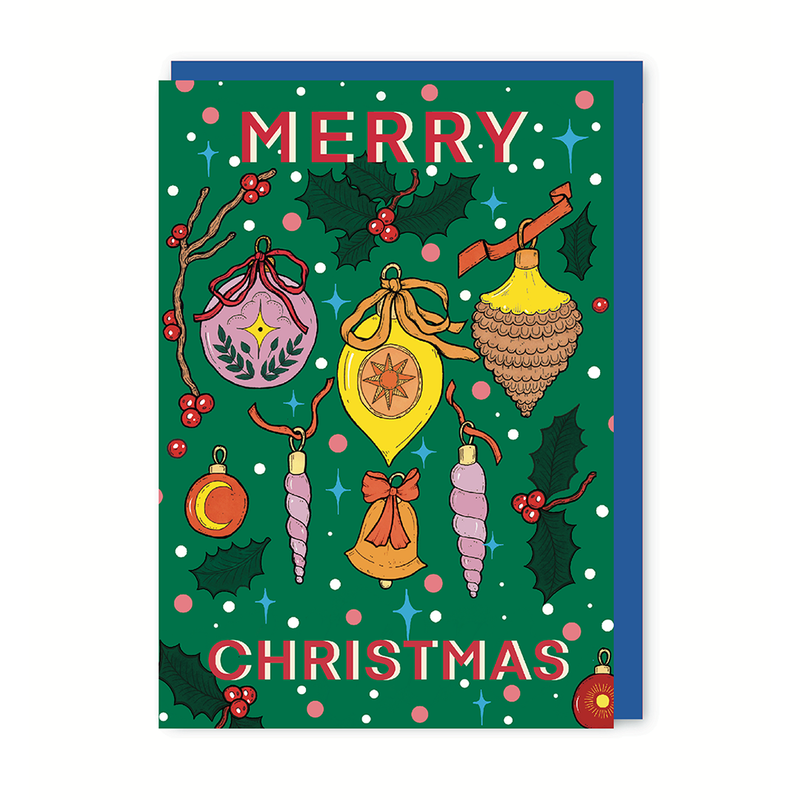 Baubles  Christmas Card-zoom-