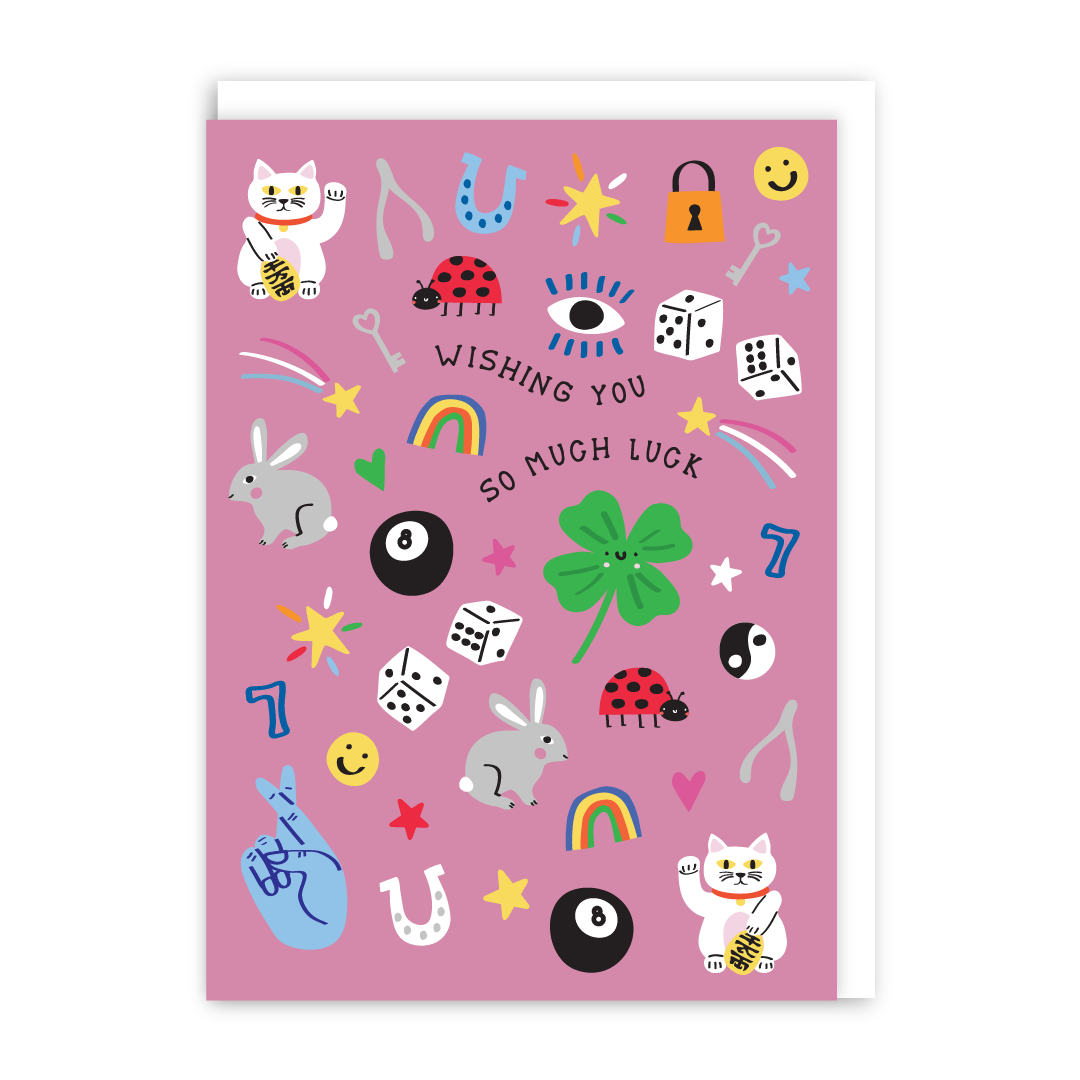 So Much Luck Good Luck Card