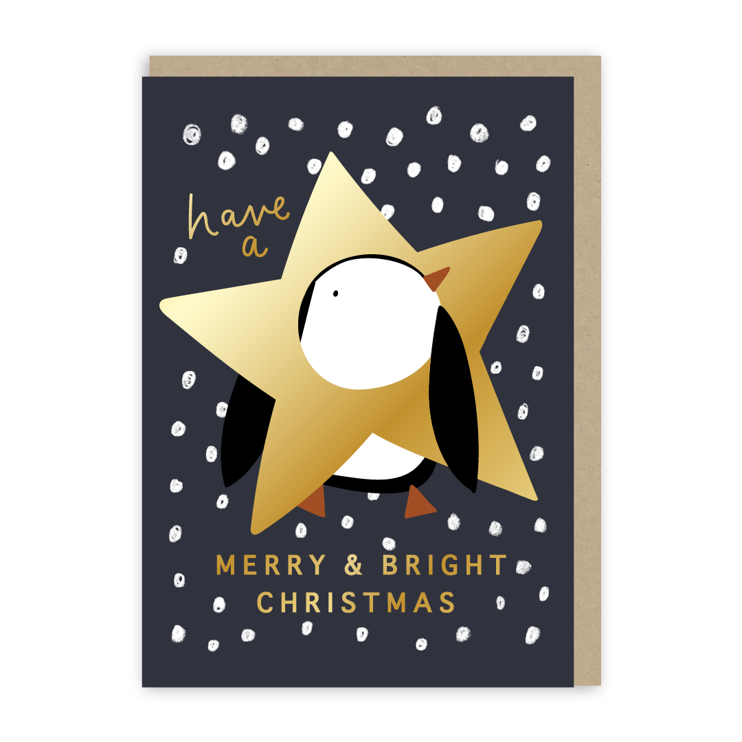 Penguin Star Christmas Card-1