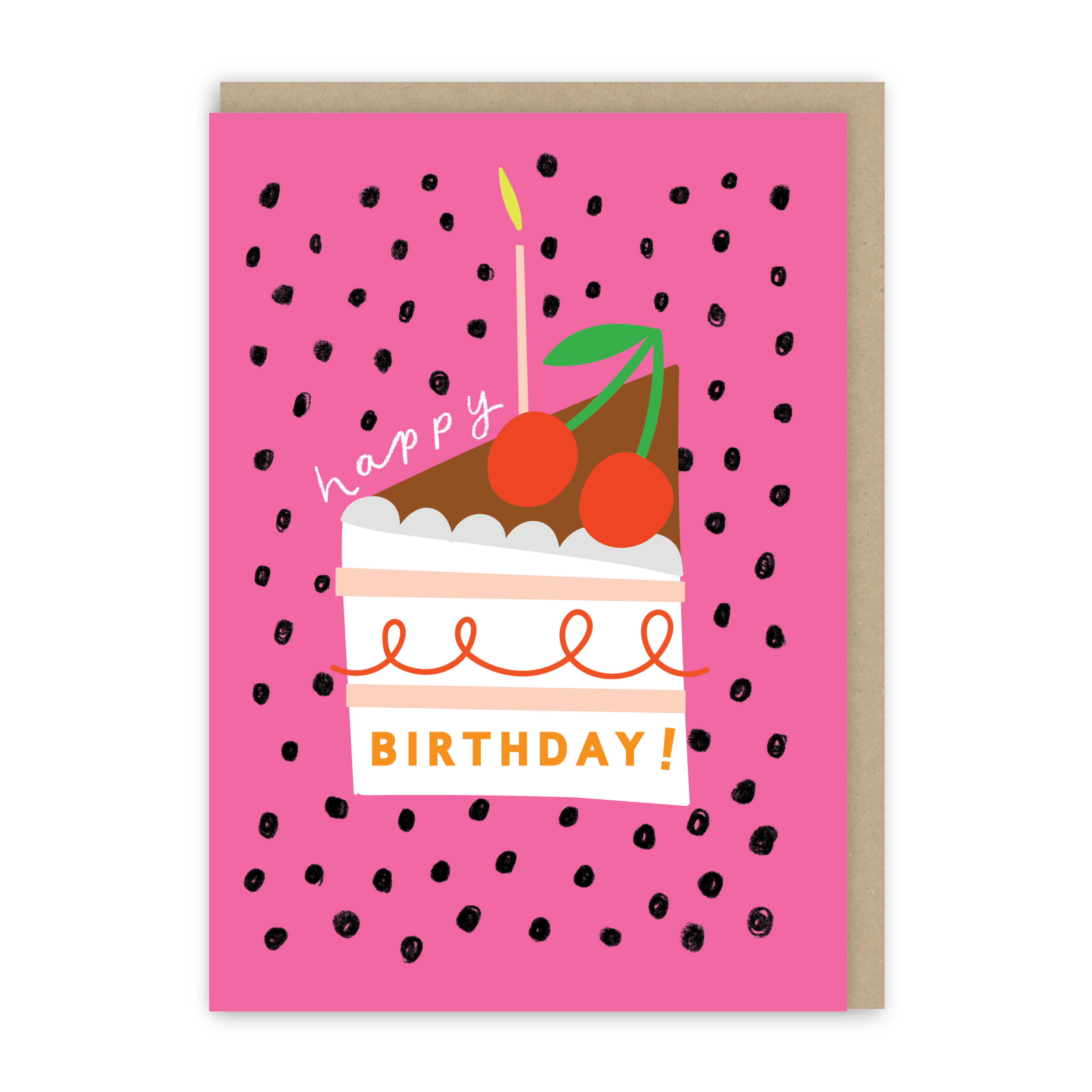 Happy Birthday Slice Of Cake Card