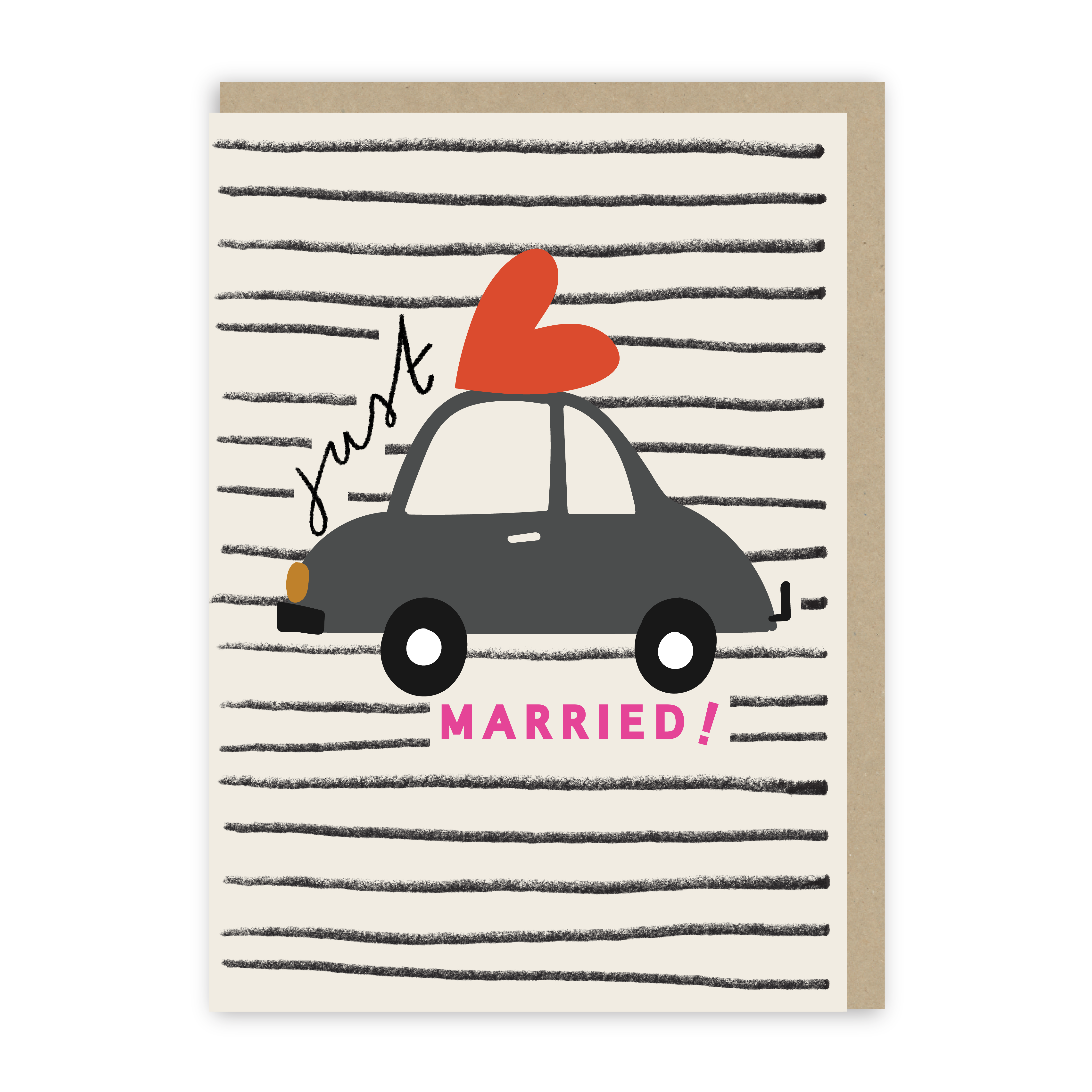 Just Married Wedding Card