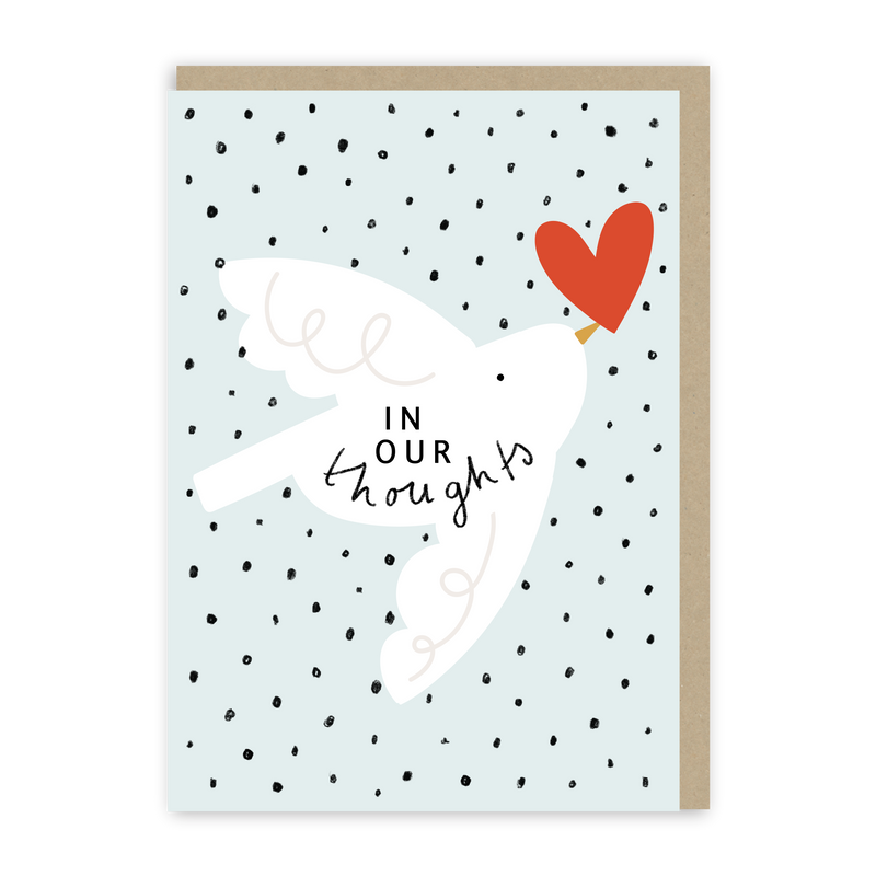 In Our Thoughts Dove Card-zoom-