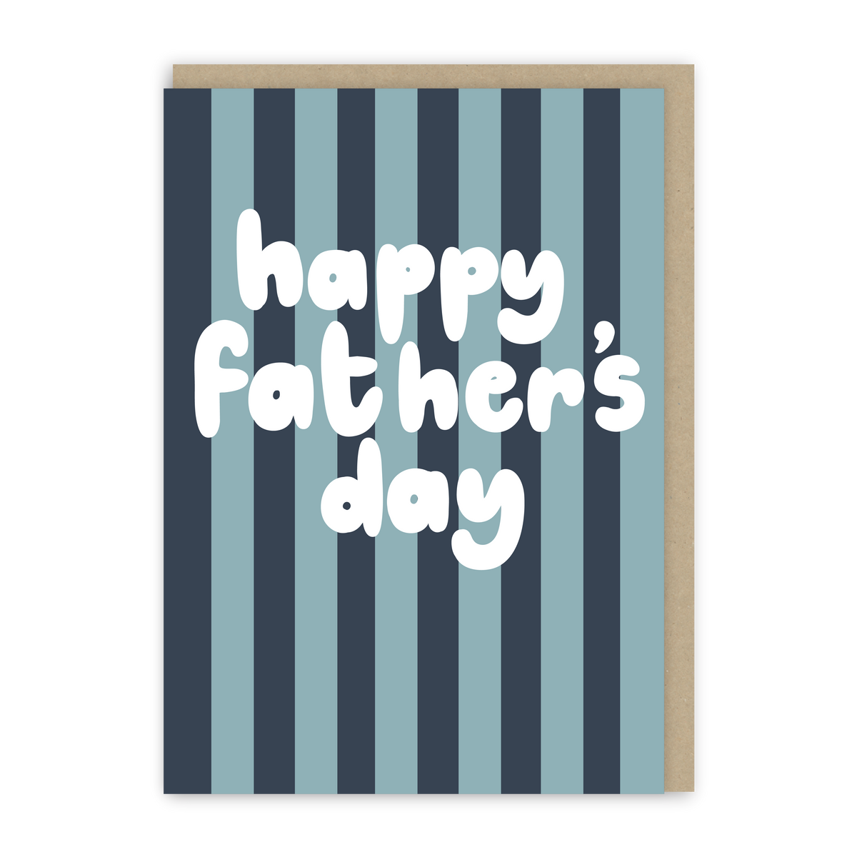 Happy Father's Day Stripe Card-1