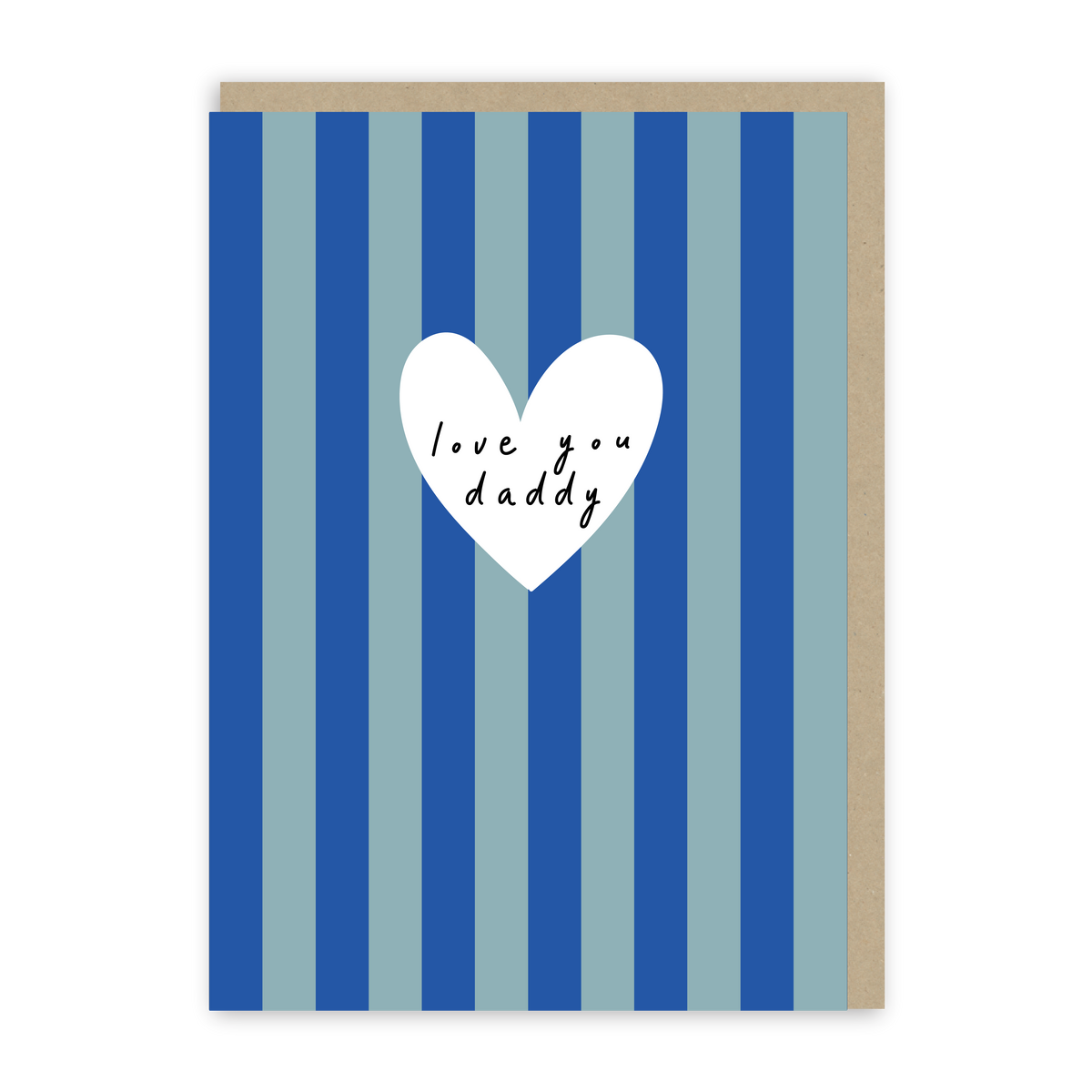 Love You Daddy Stripe Card-zoom-1