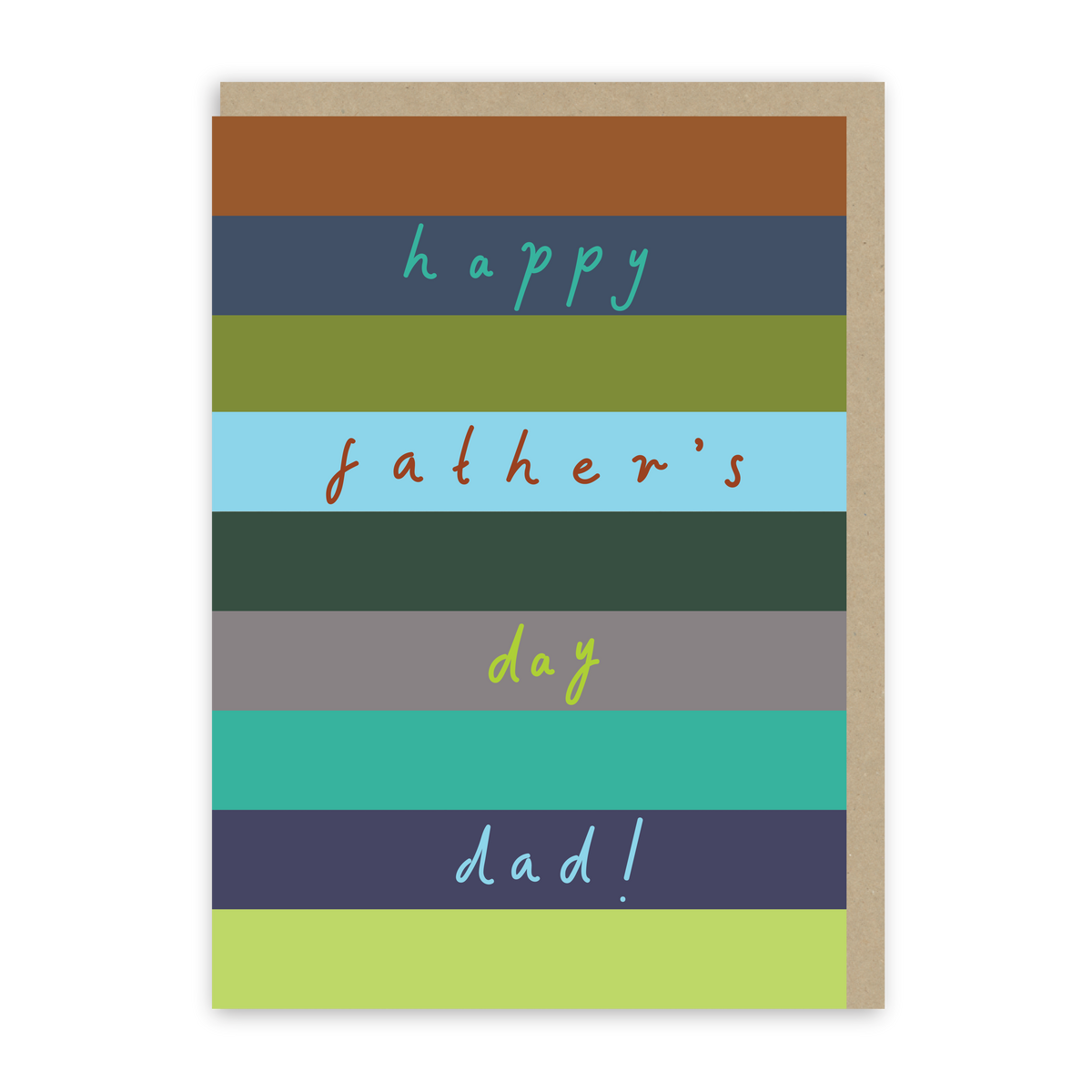 Happy Father's Day Stripe Card-zoom-1