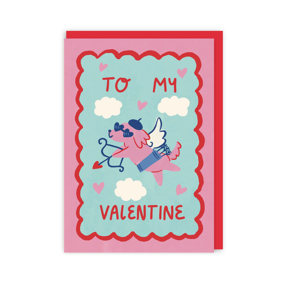 Cupid Dog Valentine's Card-1