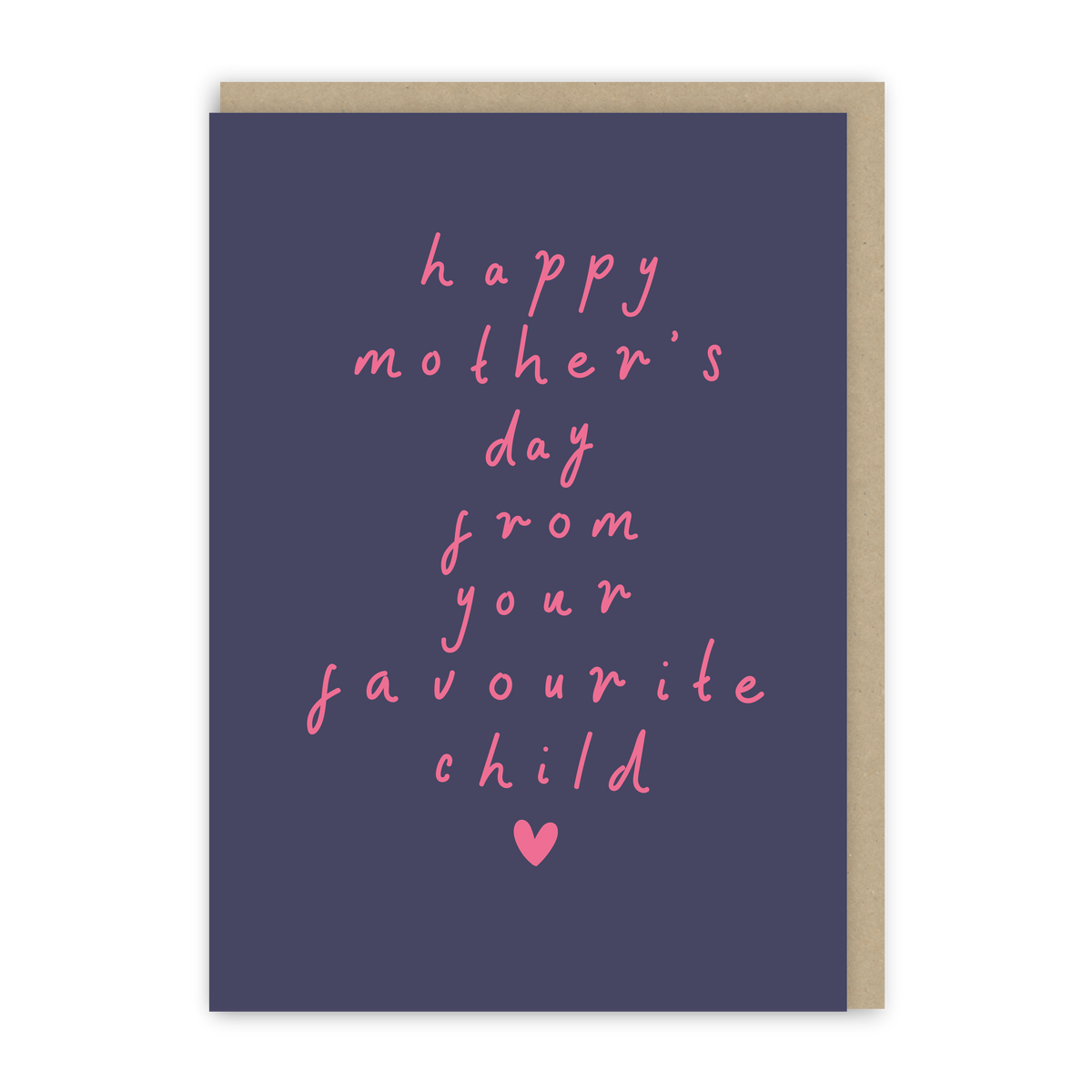 Favourite Child Navy Mother's Day Card-zoom-1