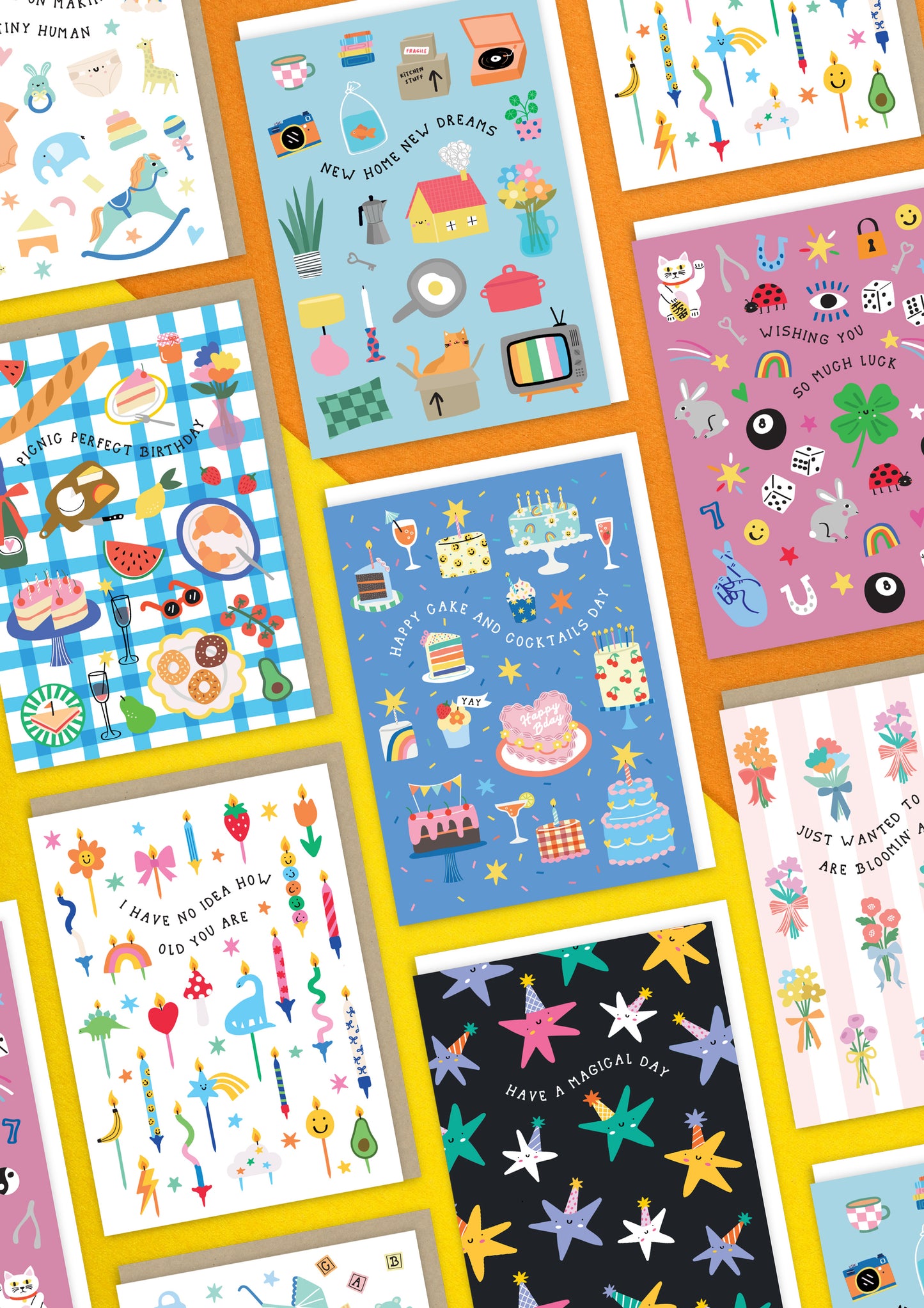 Cakes and Cocktails Birthday Card