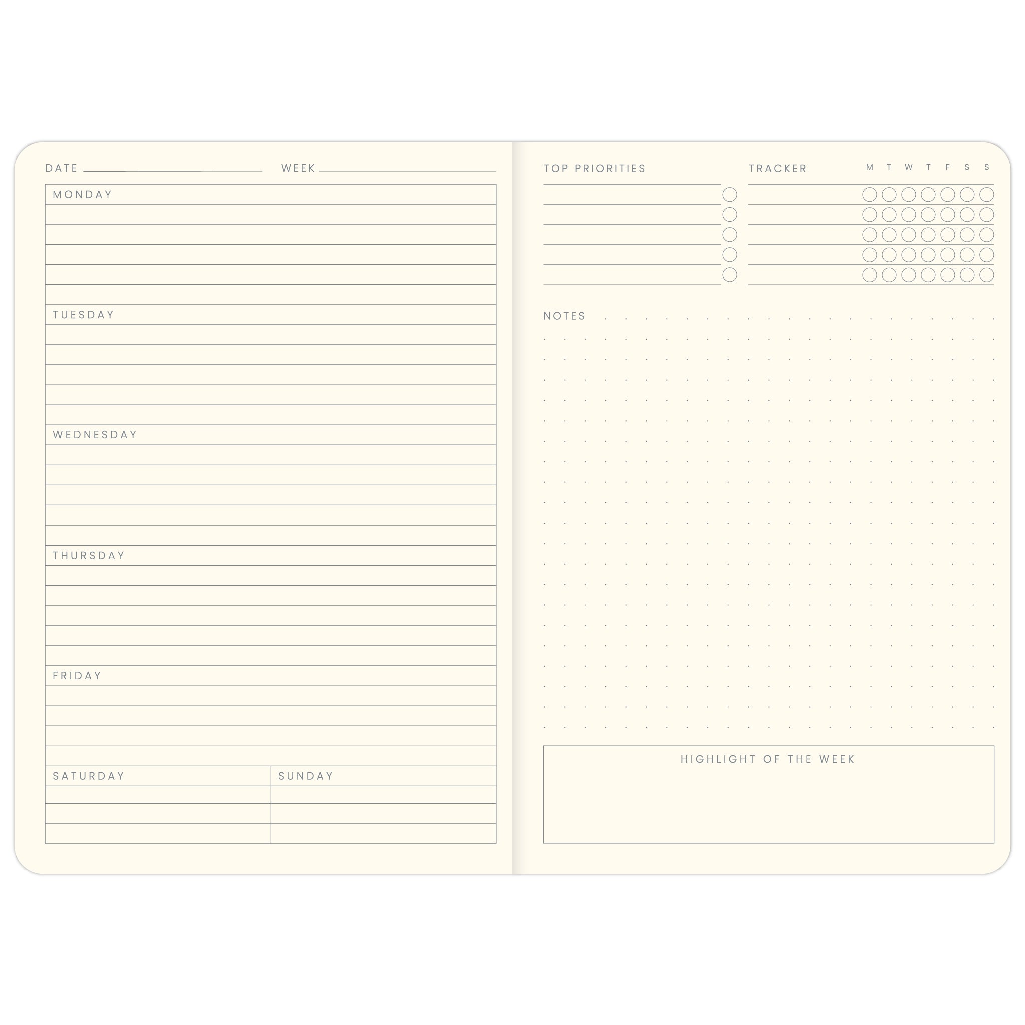 Colourology Weekly Planner A5 - Balance-zoom-3