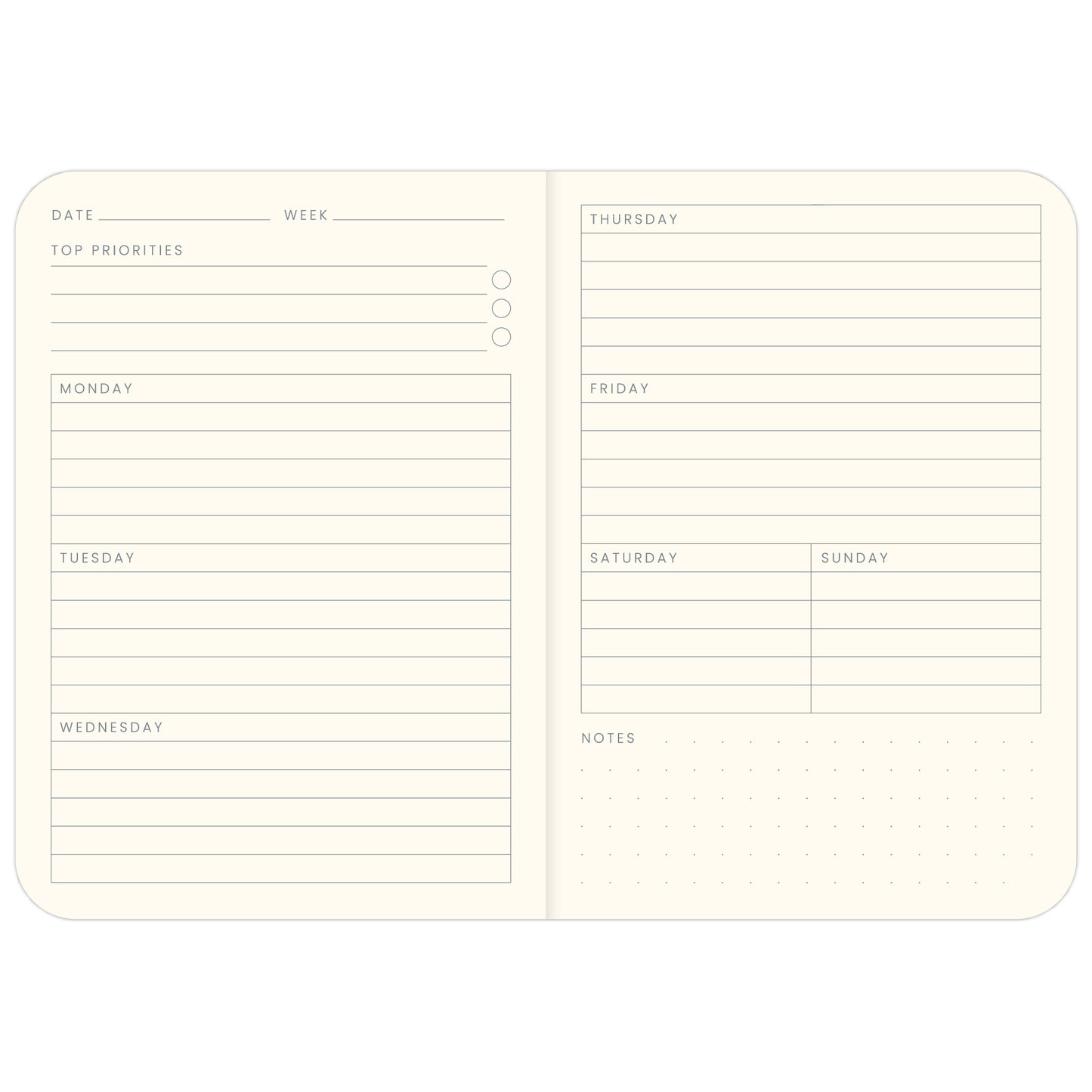 Colourology Weekly Planner A6 - Energy