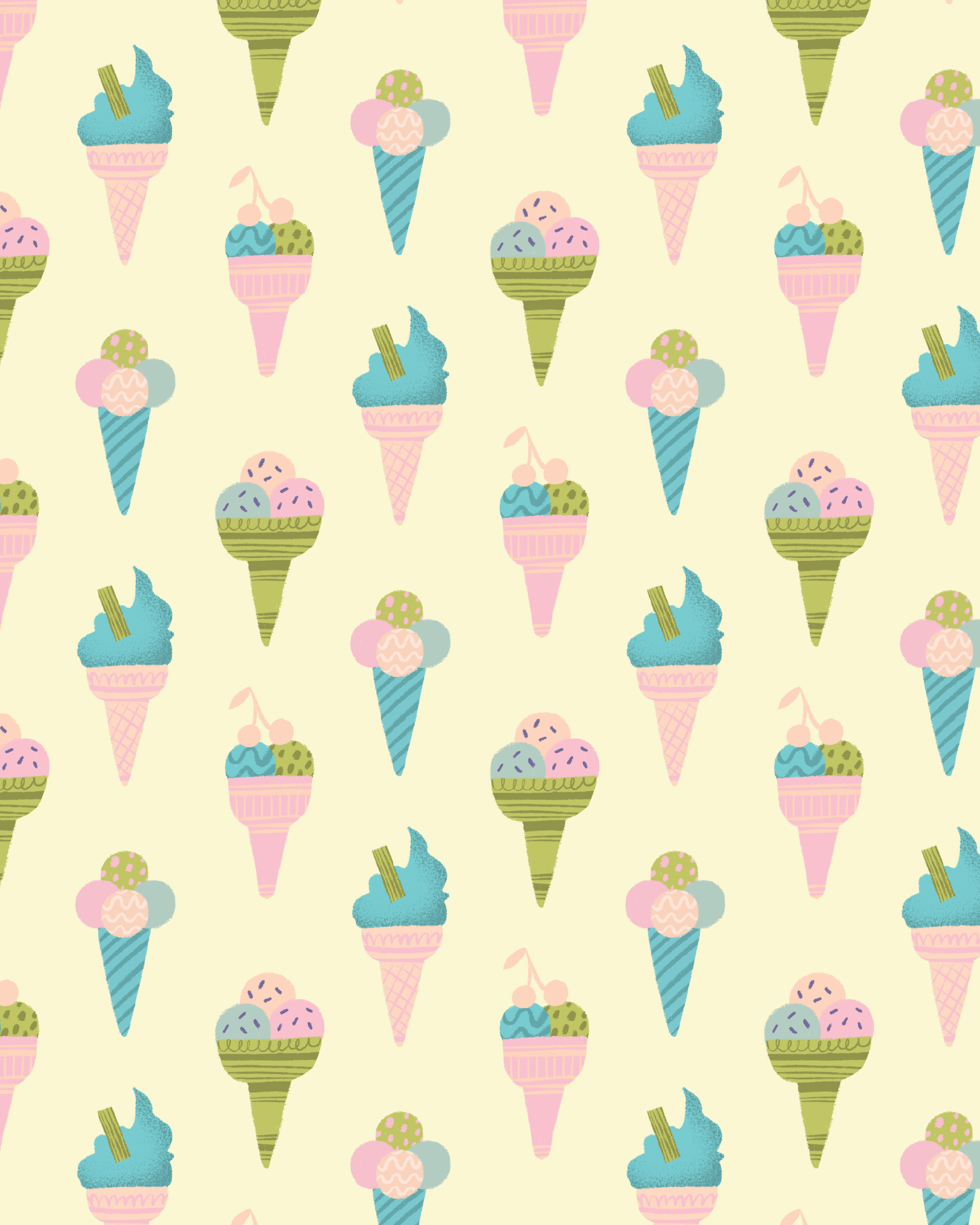 Yellow Ice creams-1