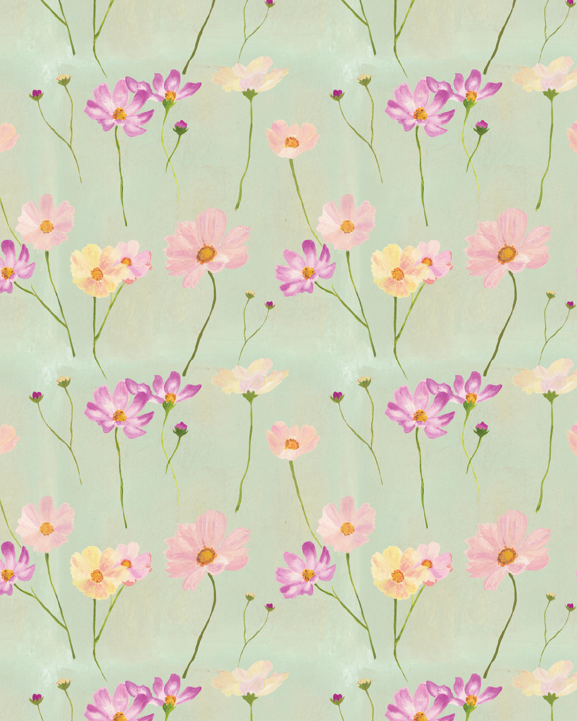 Cosmos Flower- Mint-zoom-1