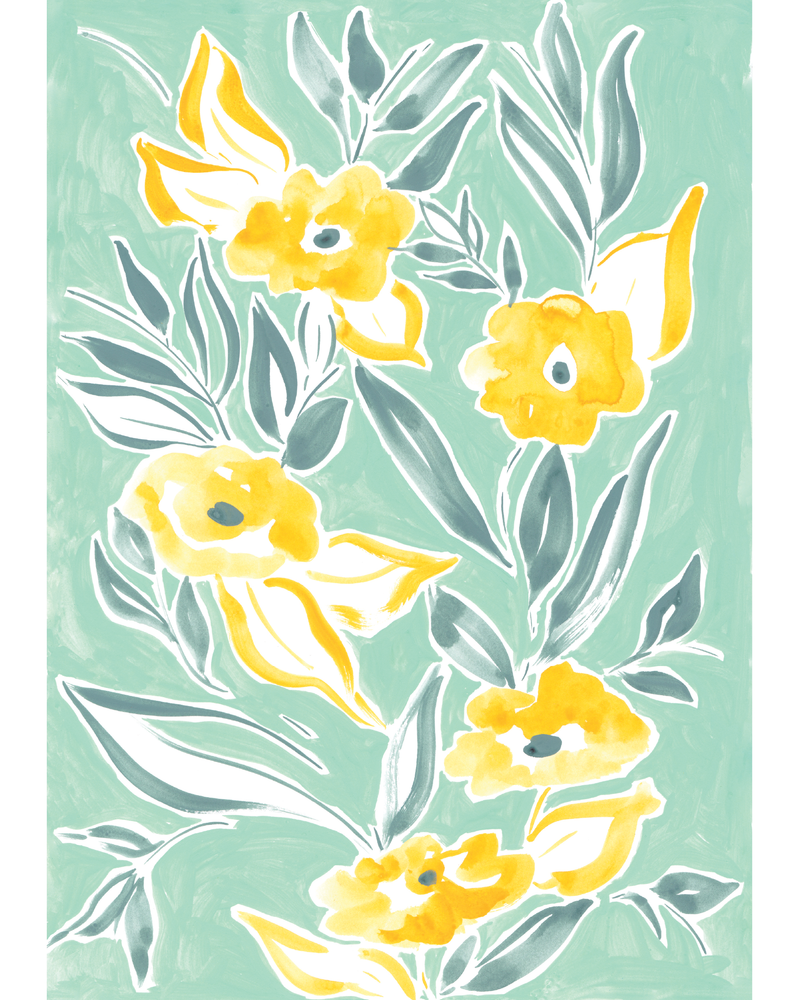 Yellow Floral Placement-zoom-