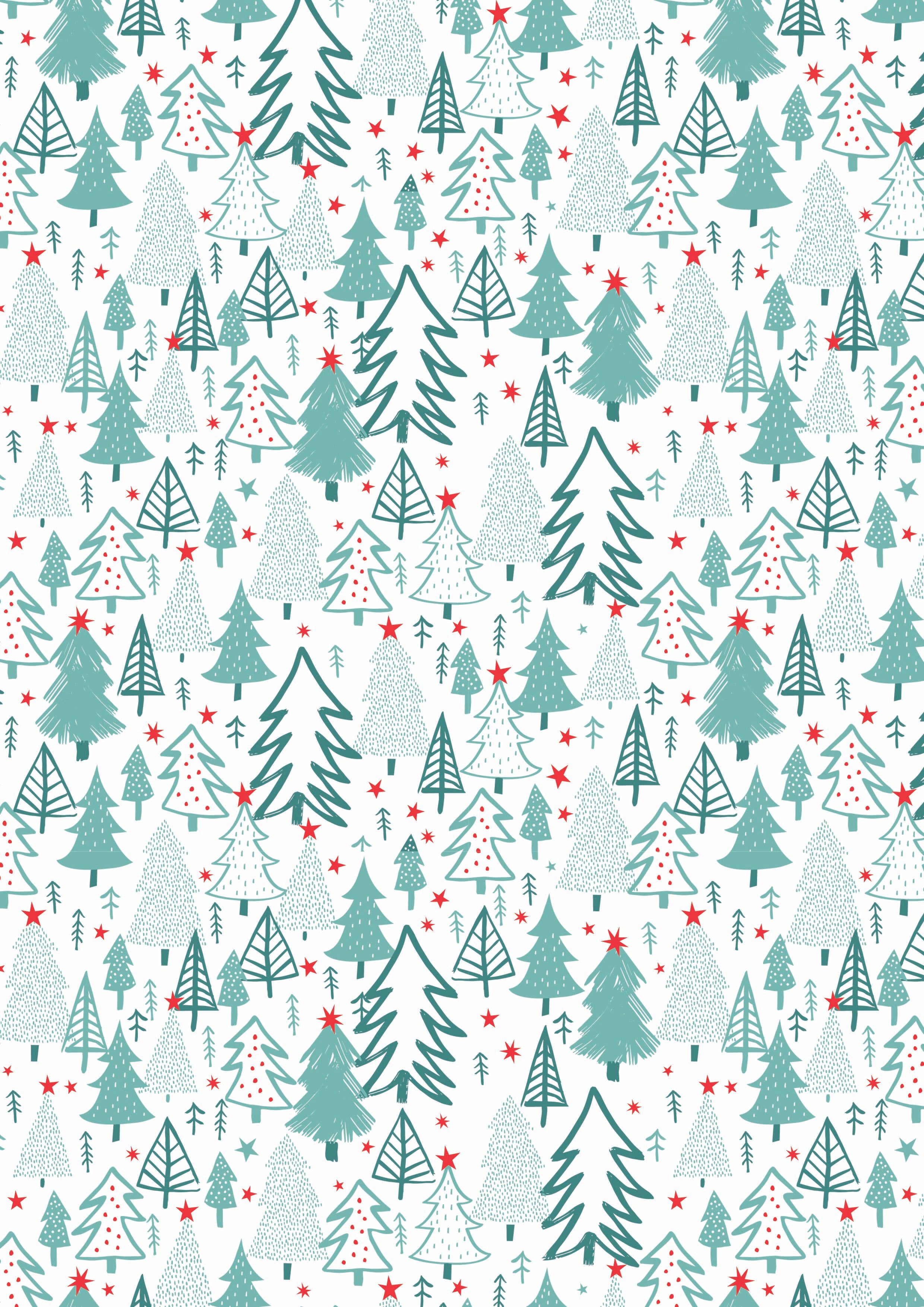 Christmas Forest Trees