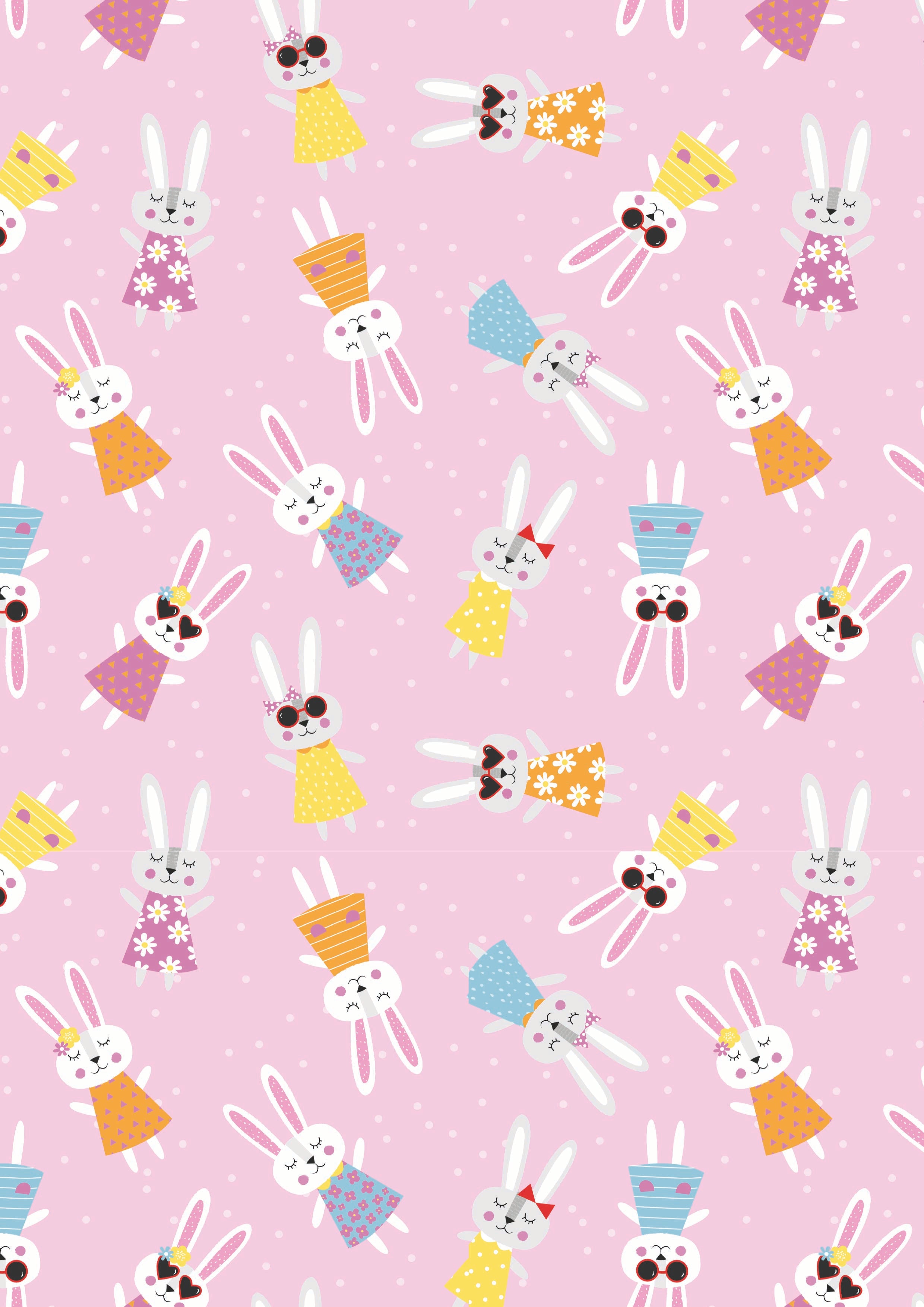 Bunny Rabbits Pink