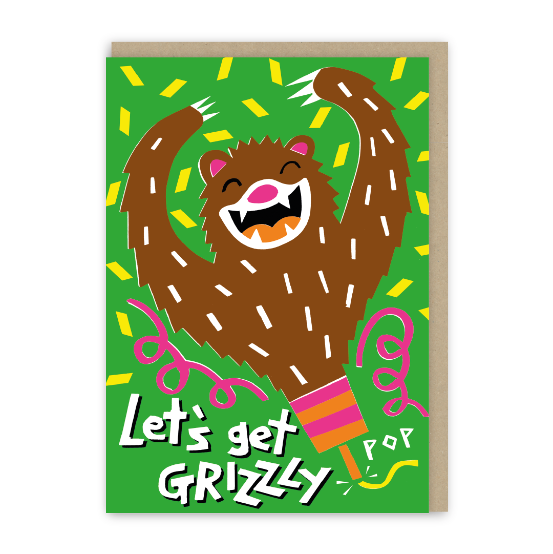 Let's Get Grizzly Birthday Card