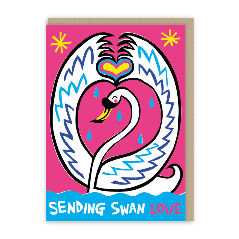 Swan Love Card-zoom-