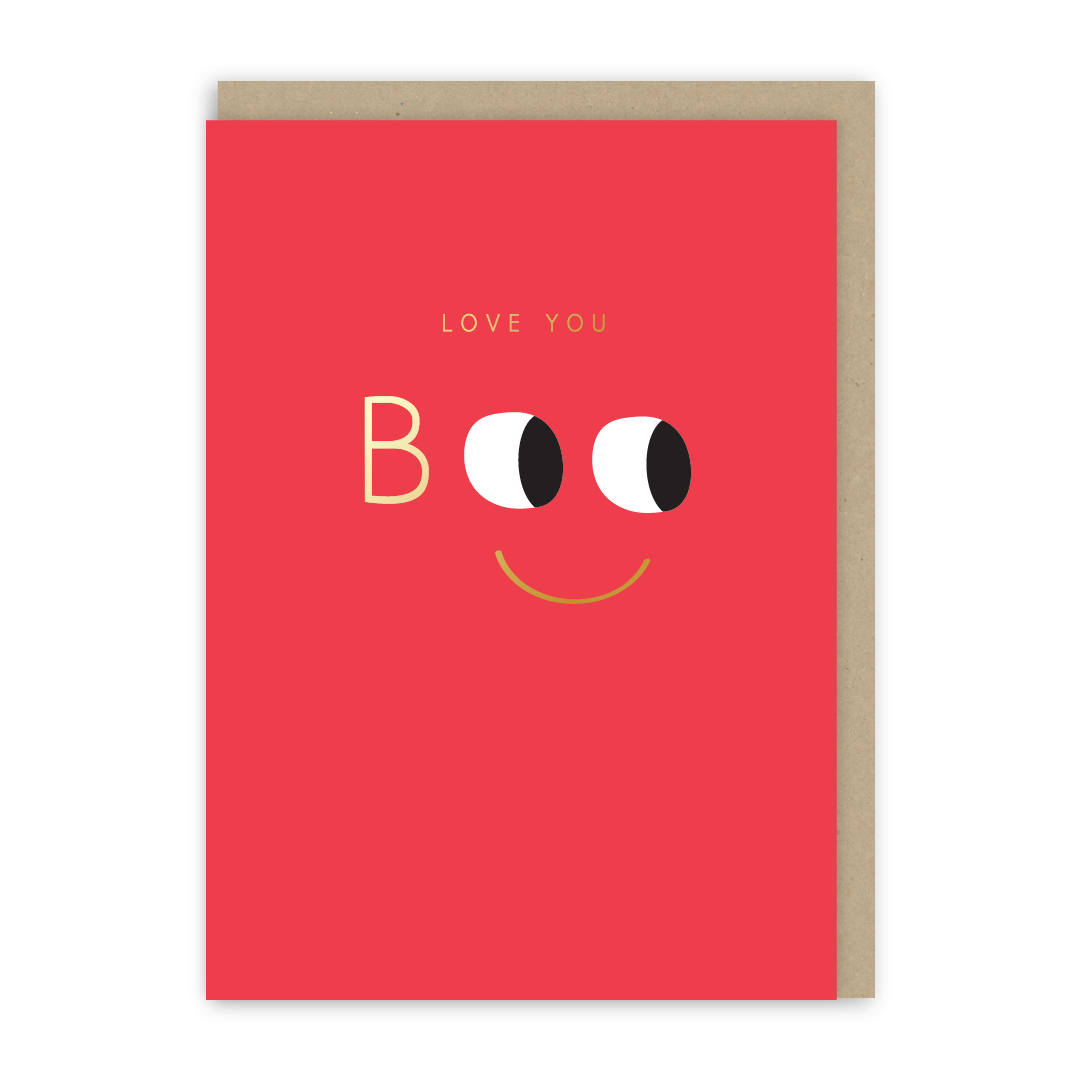 Smiley Pop Love you Boo Card