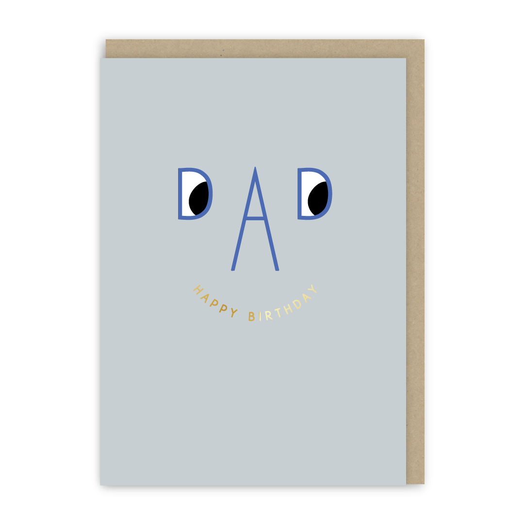Smiley Pop Dad Birthday Card
