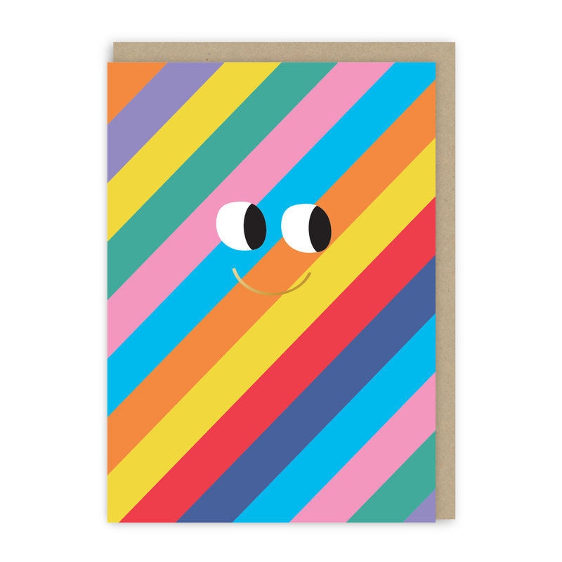 Rainbow Smiley Face Card-zoom-