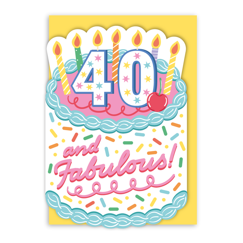 40 And Fabulous Birthday Card-zoom-