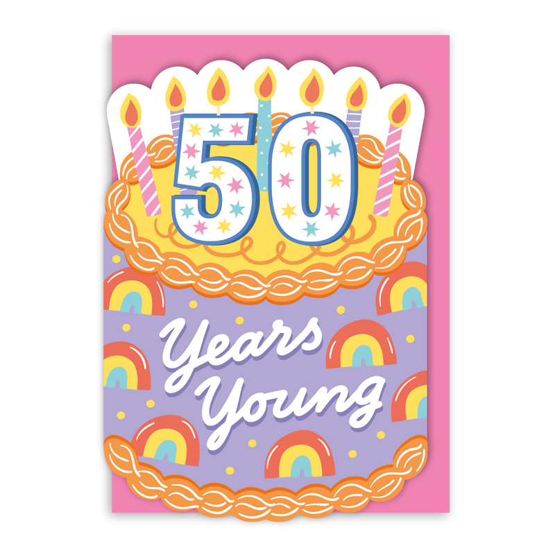 50 Years Young Birthday Card-zoom-