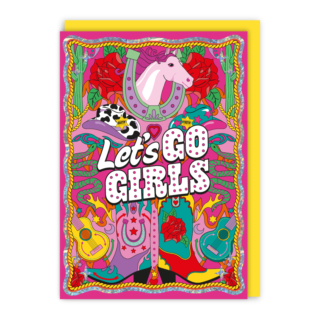 LET'S GO GIRLS CARD