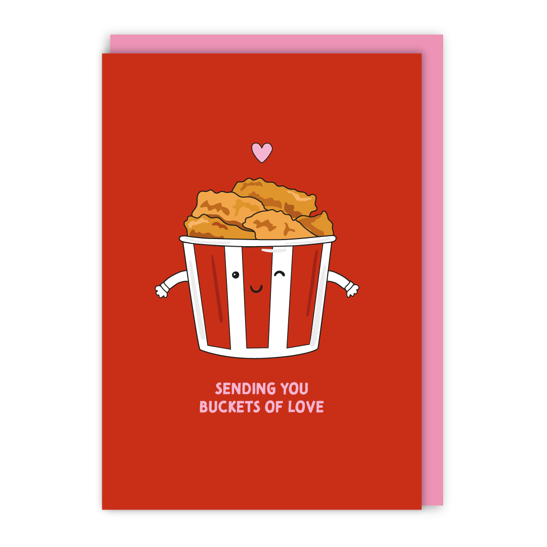 Buckets Of Love Valentine's Card-1