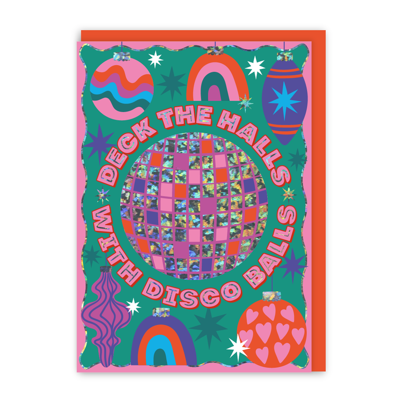 Dec the Halls Disco Christmas Card-zoom-