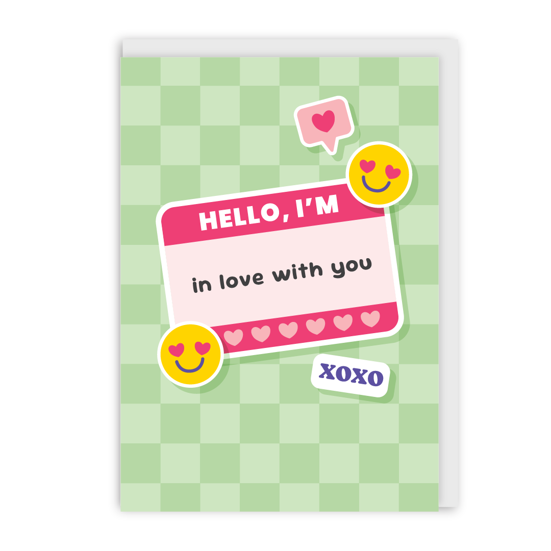 Hello I Am In Love With You Card