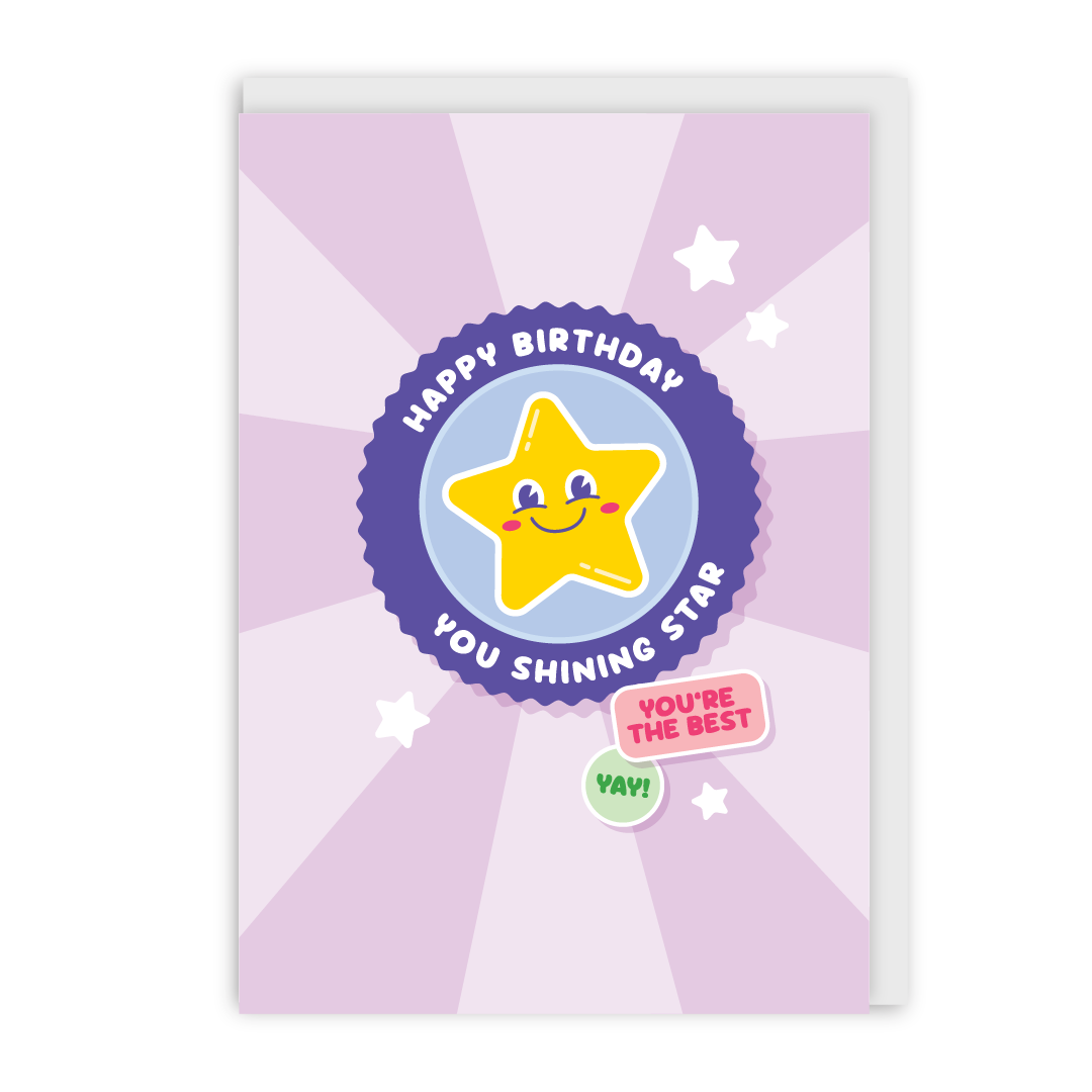 Happy Birthday Shining Star Card-zoom-1