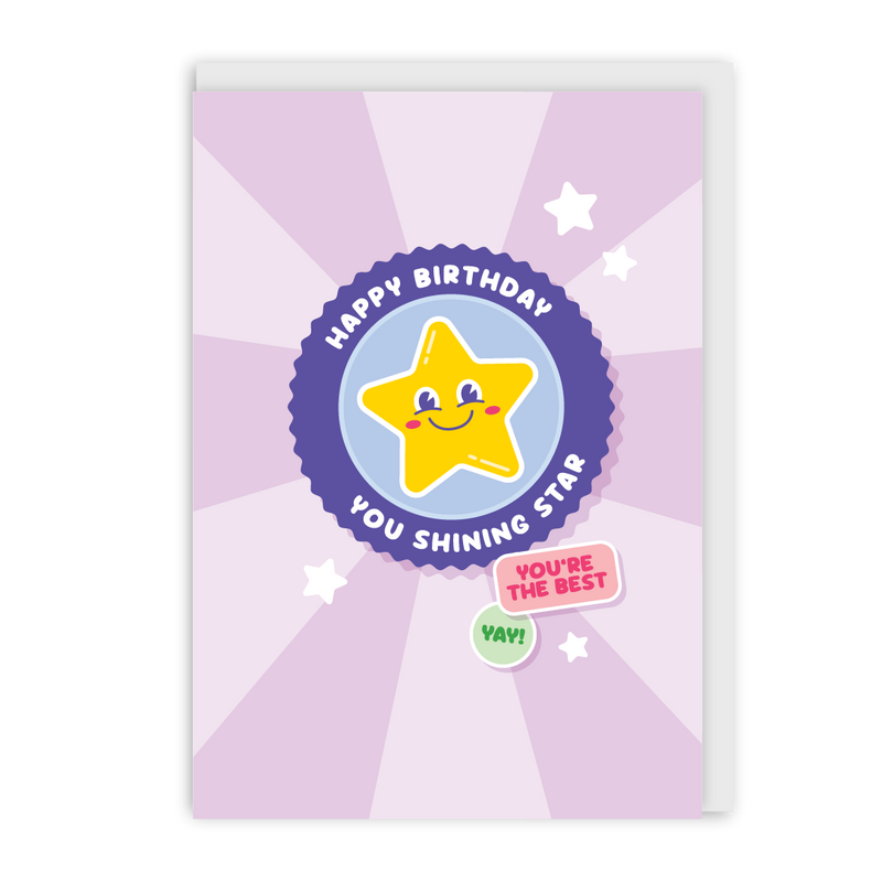 Happy Birthday Shining Star Card-zoom-