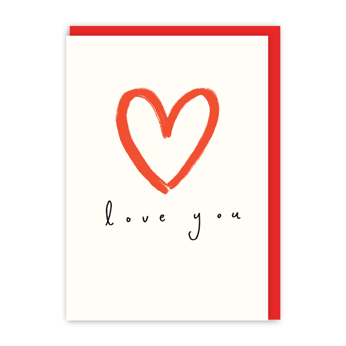 Love You Heart Valentine's Card-1