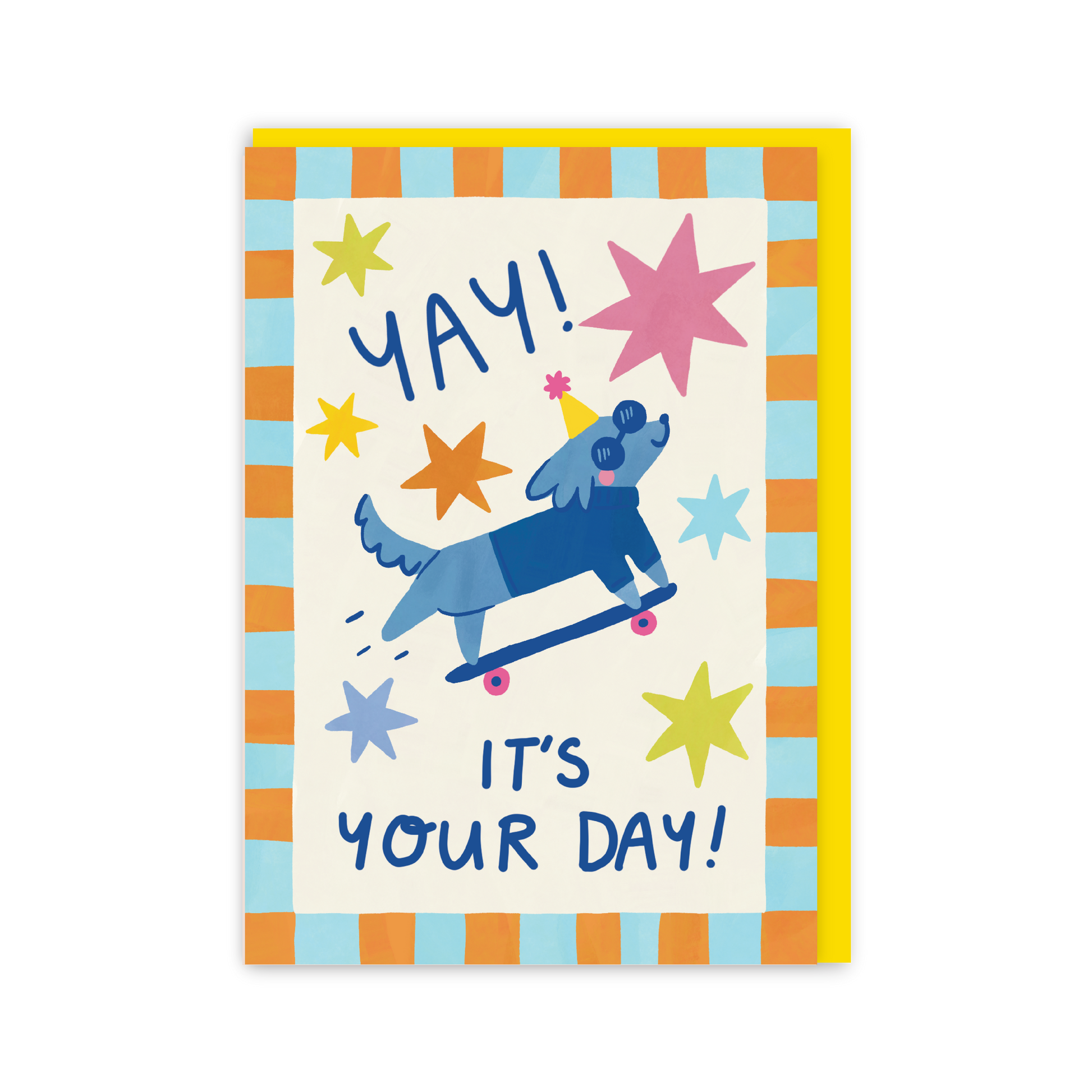 Skateboard Dog Birthday Card-1