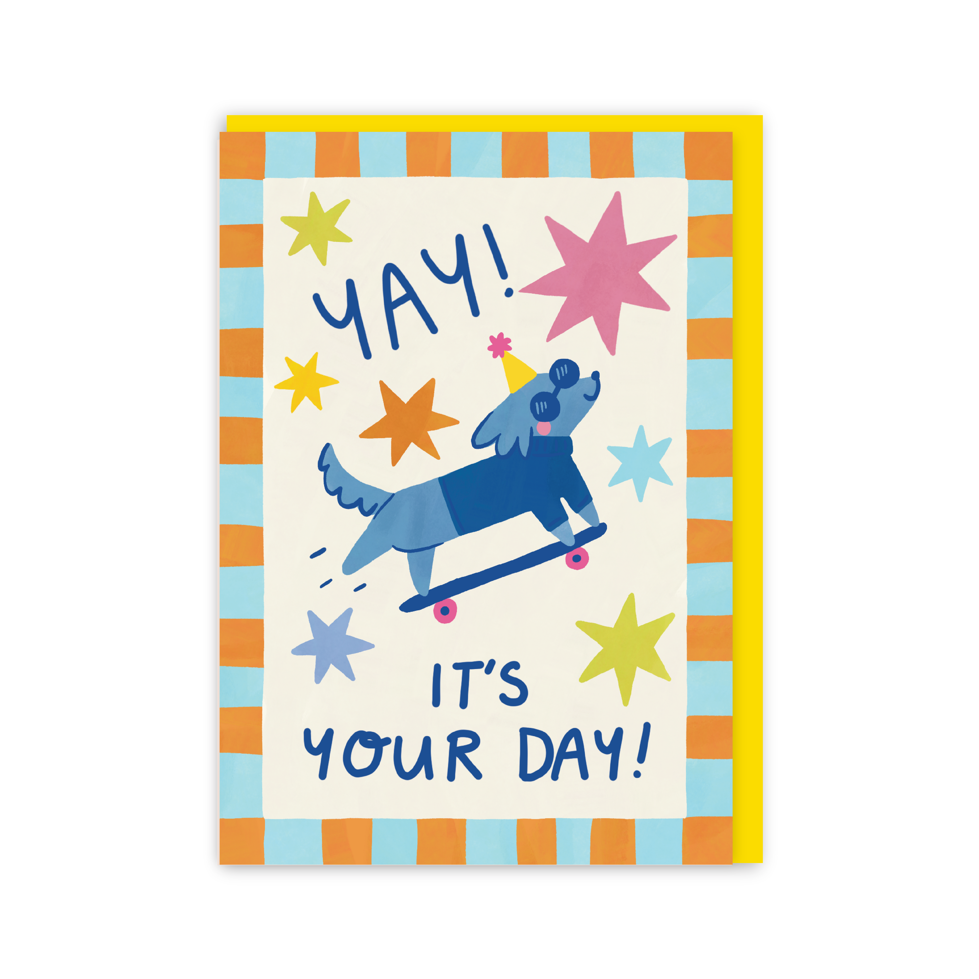 Skateboard Dog Birthday Card-zoom-1
