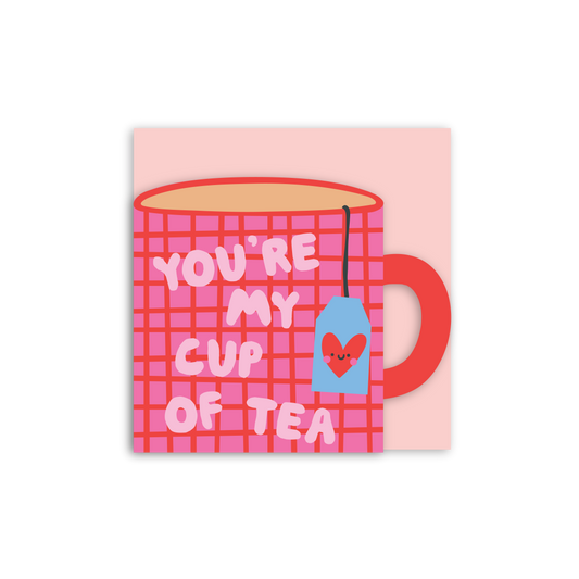My Cup Of Tea Cup Shaped Card