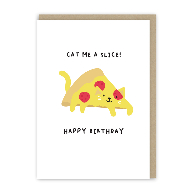 Cat Pizza Slice Card-zoom-
