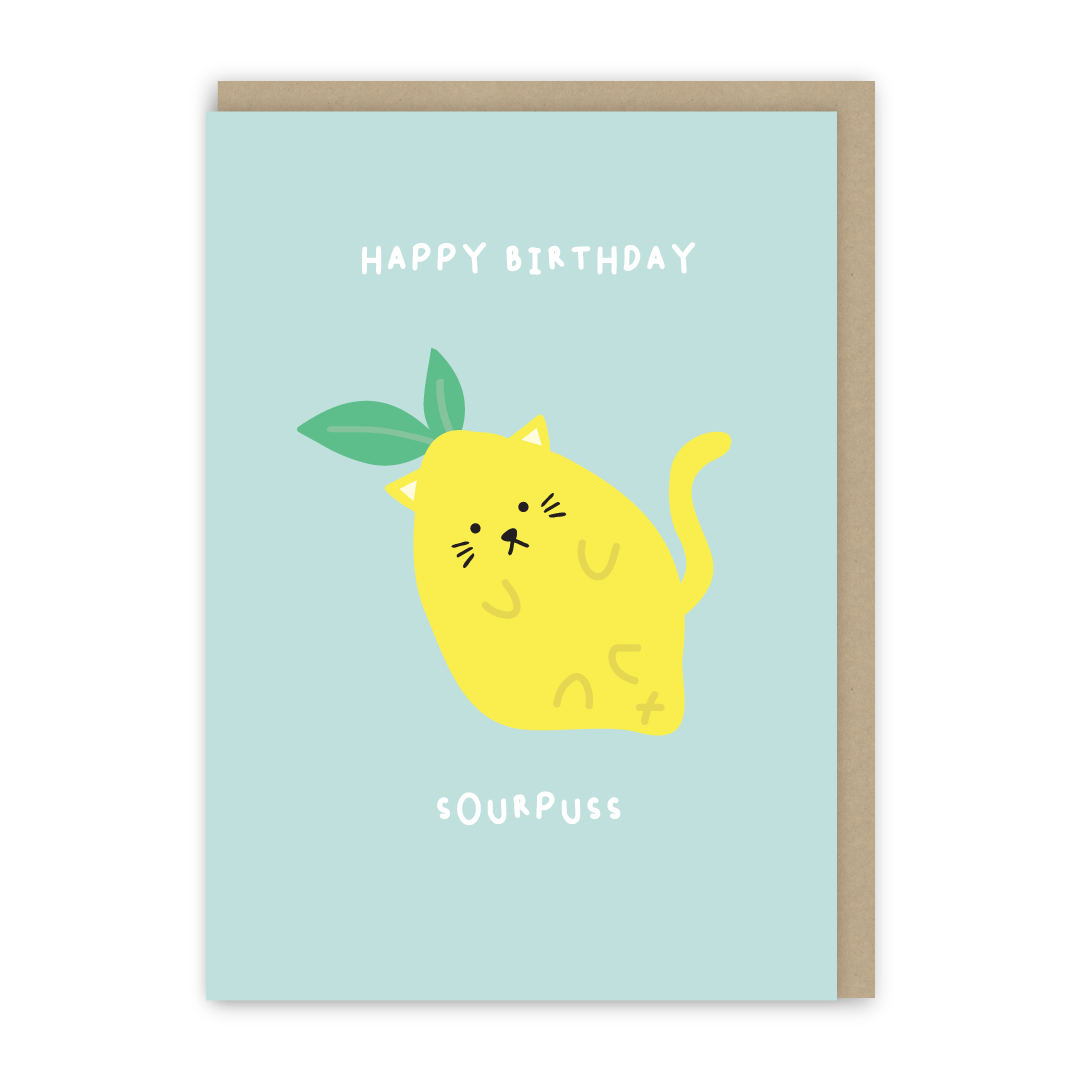 Sour Puss Birthday Card