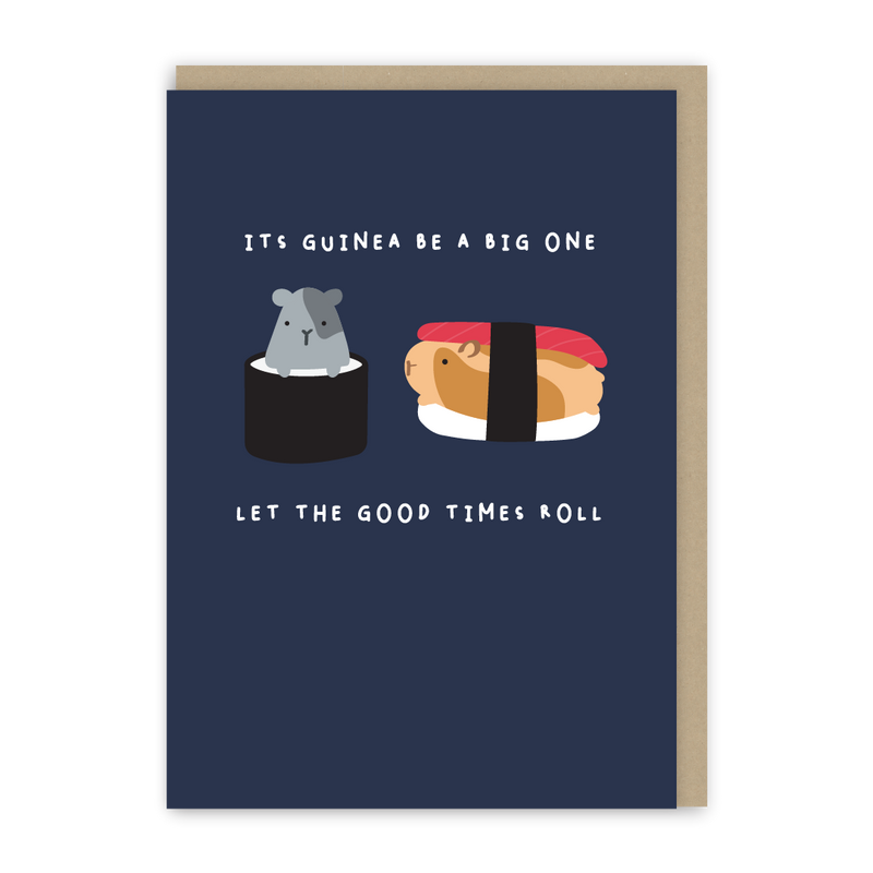 Sushi Guinea Pig Birthday Card-zoom-