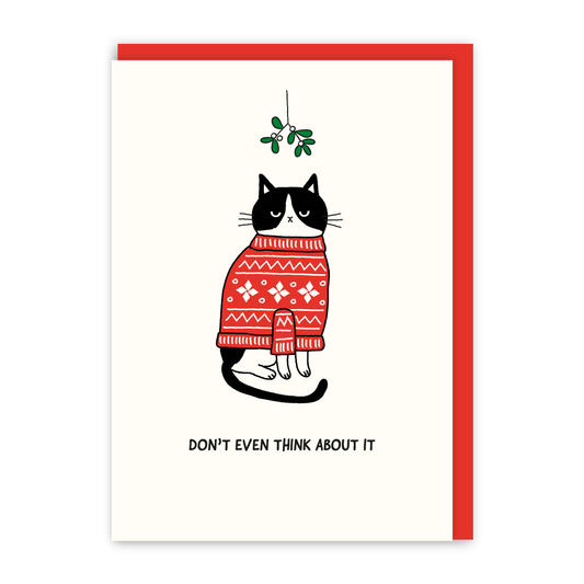 Don't Even Think About It Christmas Card