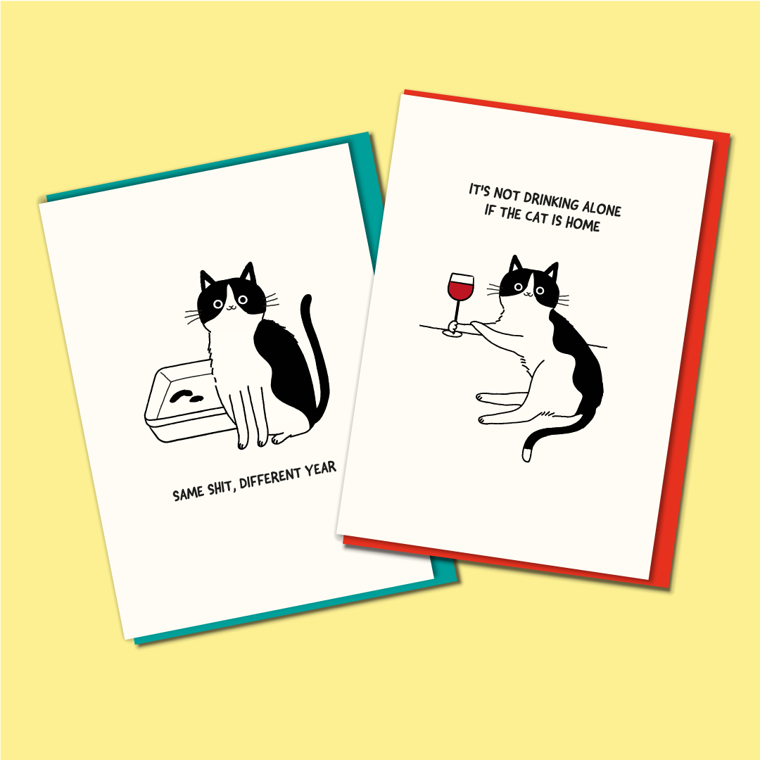 Drinking Alone Card