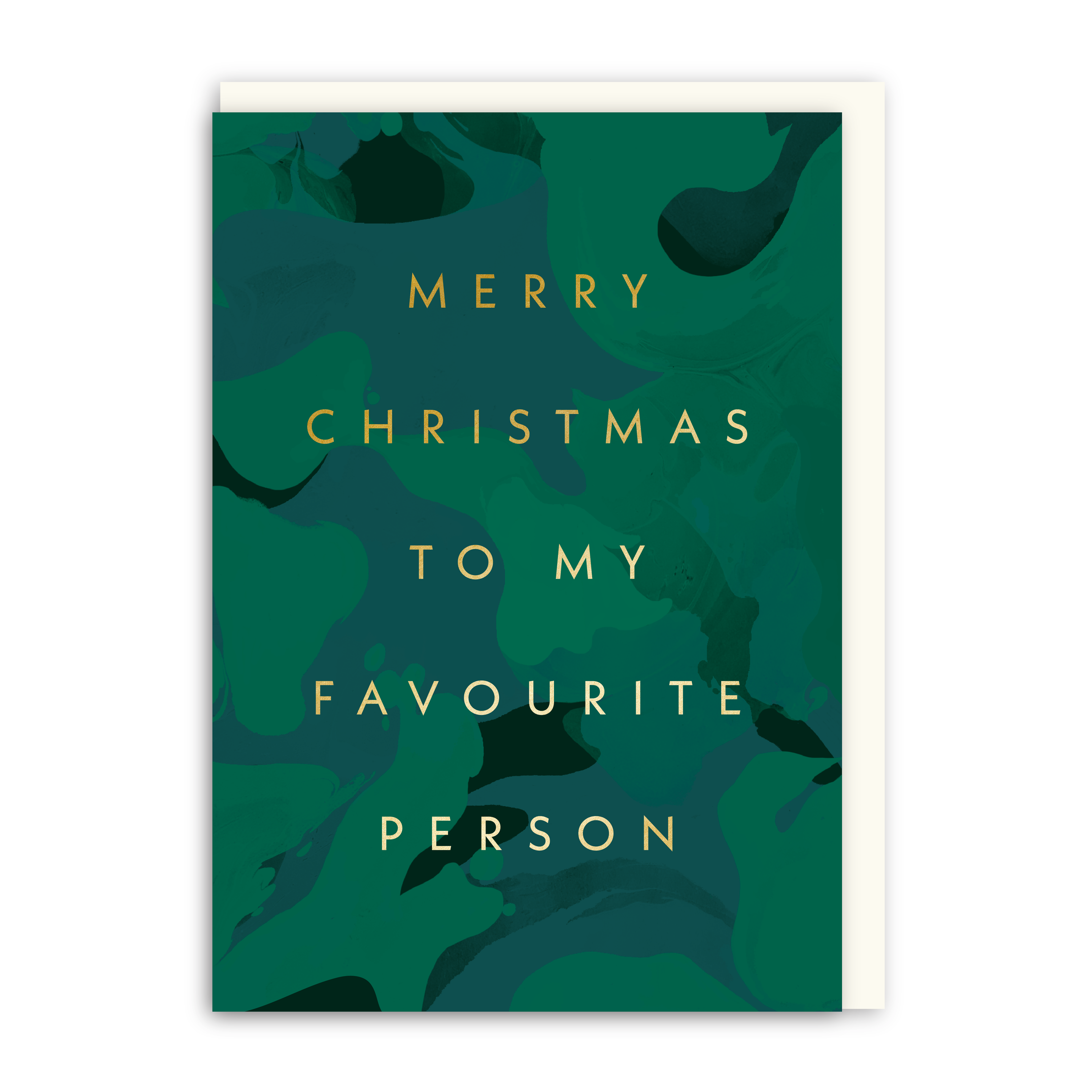 Favourite Person Marble Christmas Card-zoom-1
