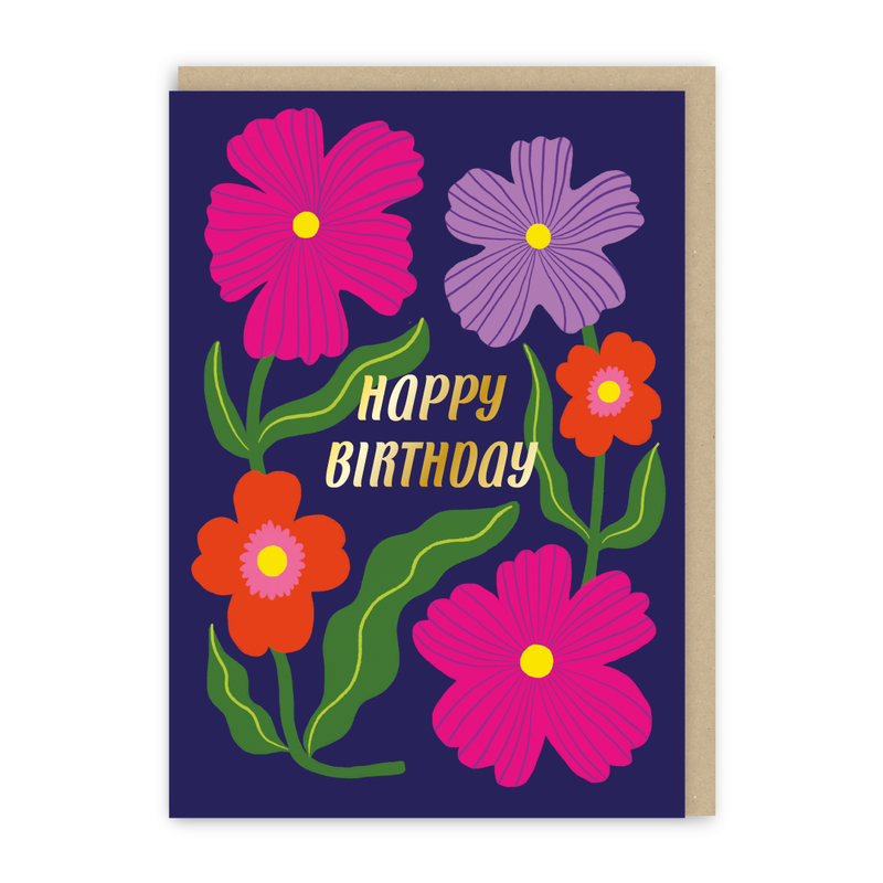 Happy Birthday Floral Card-zoom-