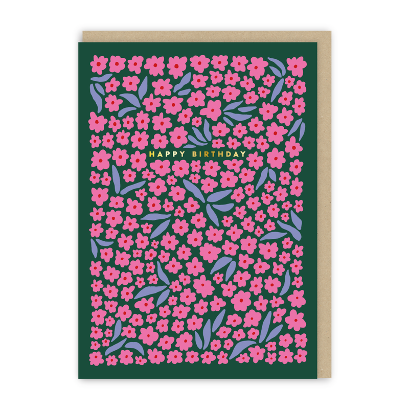 Happy Birthday Mini Flower Card-zoom-