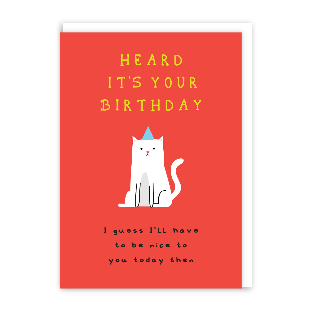 Nice Cat Birthday Card-zoom-1